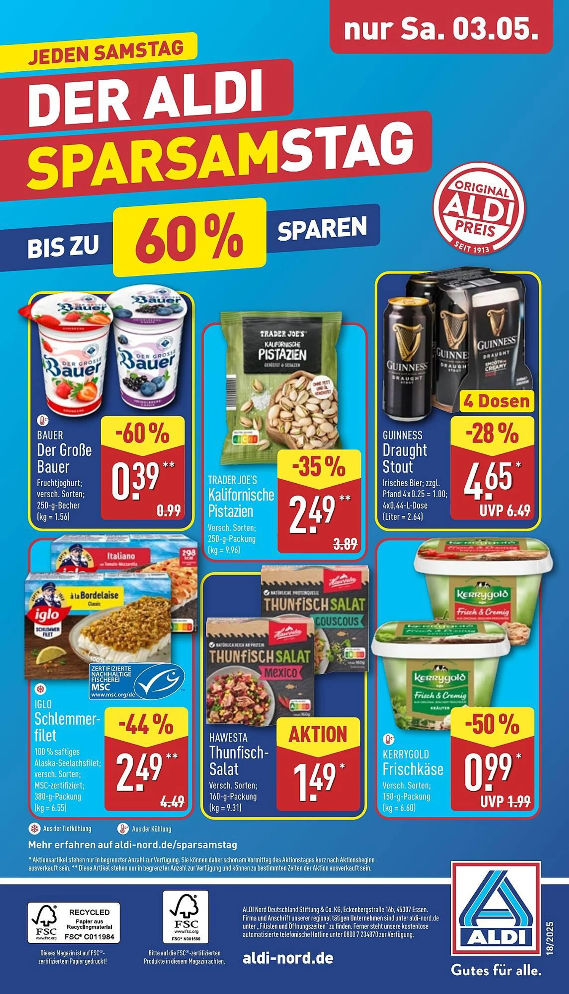 Aldi Nord Prospekt von 28. April bis 3. Mai 2025 - Prospekt seite 36