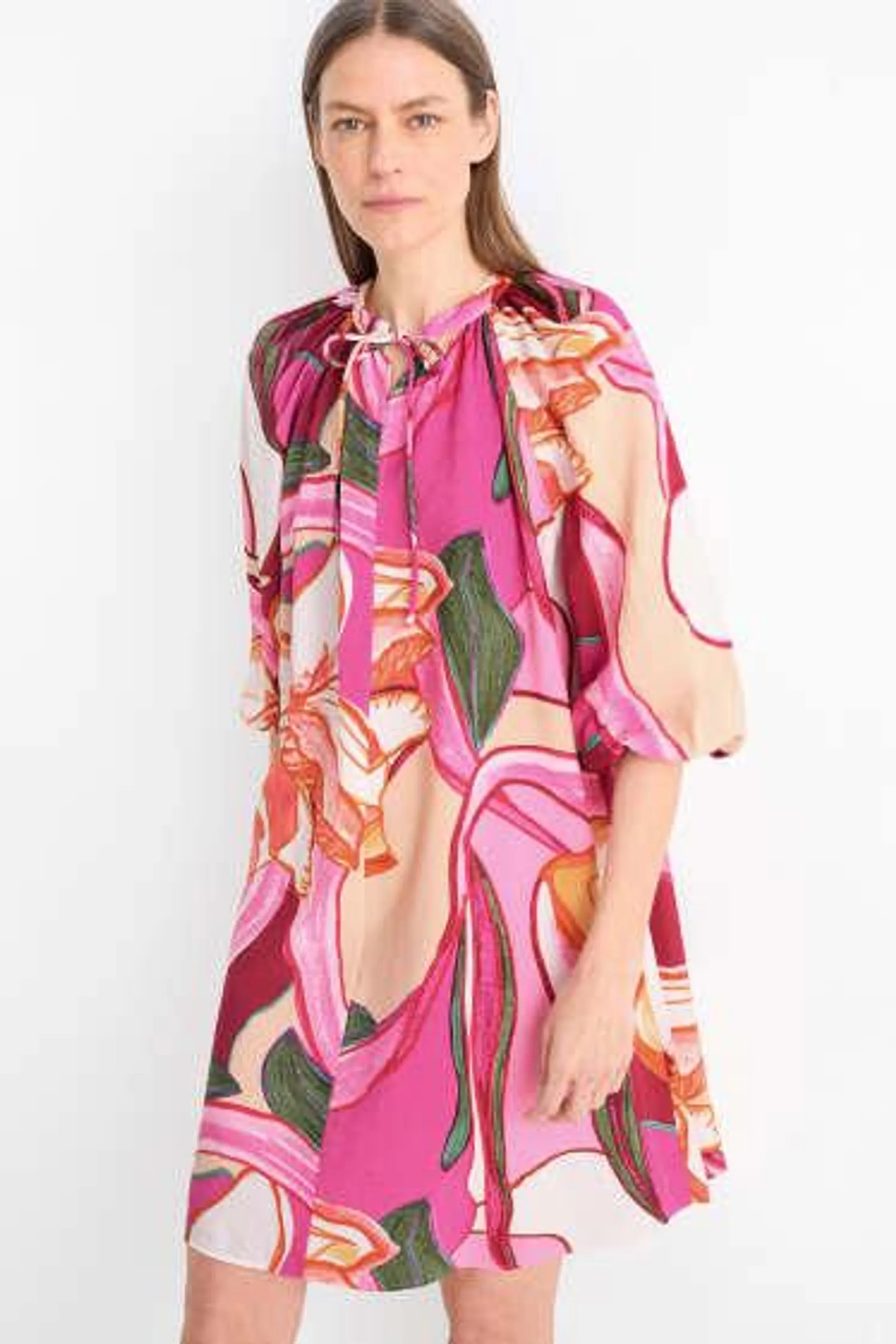 A-line dress - floral