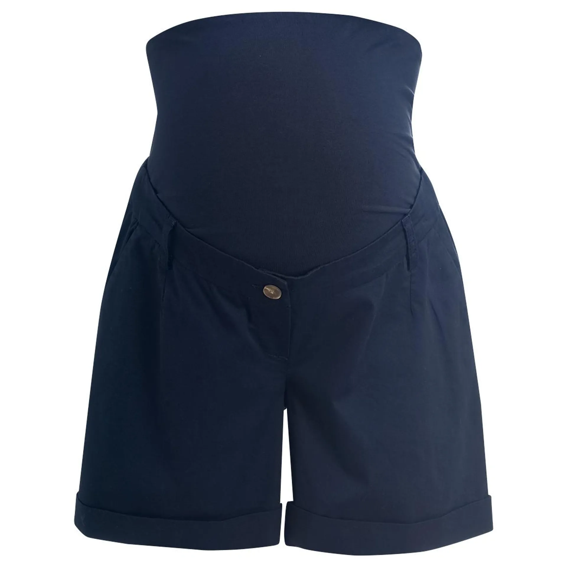 Damen Umstands-Shorts aus Baumwoll-Twill