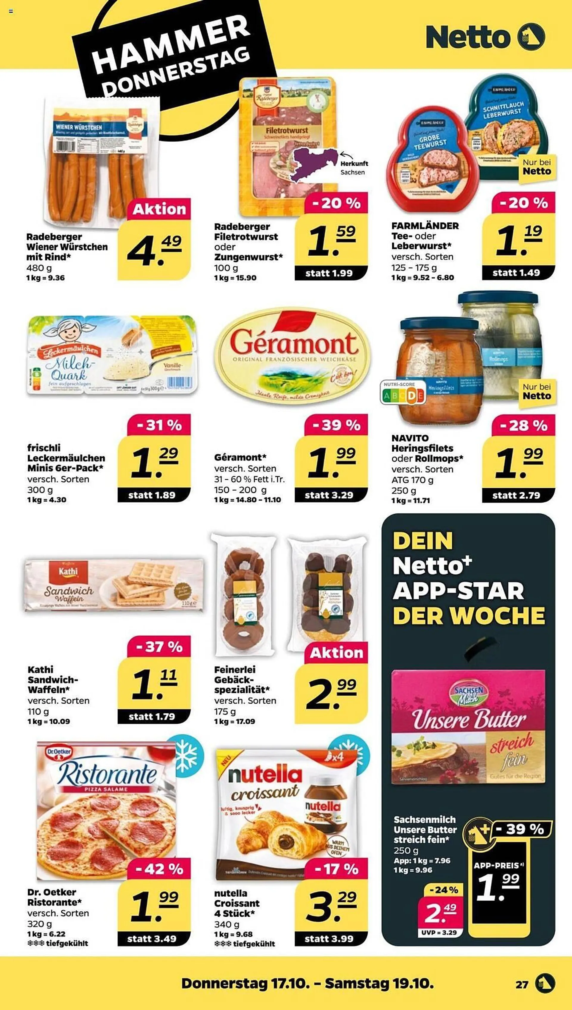 NETTO Prospekt von 14. Oktober bis 19. Oktober 2024 - Prospekt seite 27