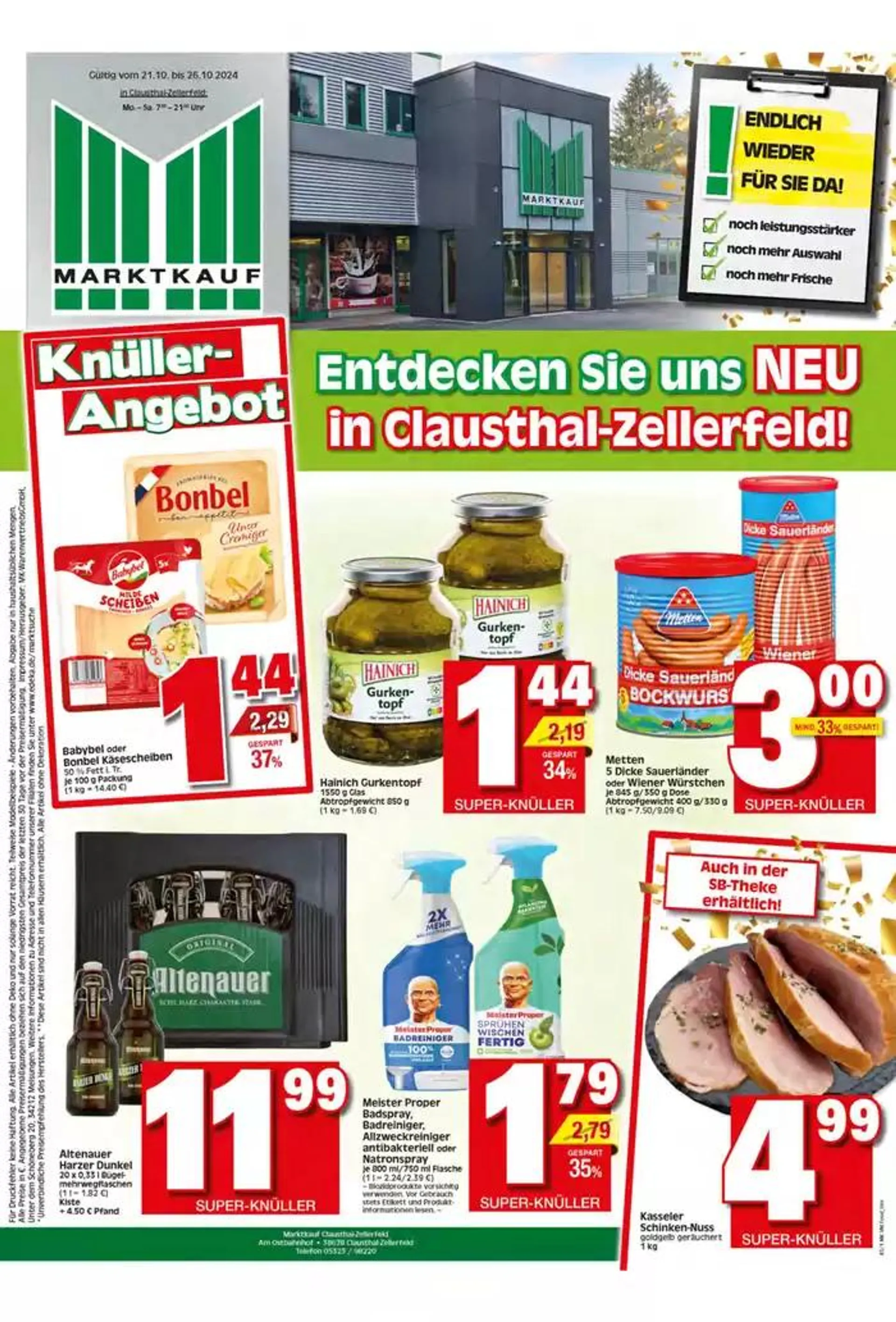 Top-Deals für alle Kunden von 20. Oktober bis 3. November 2024 - Prospekt seite 1