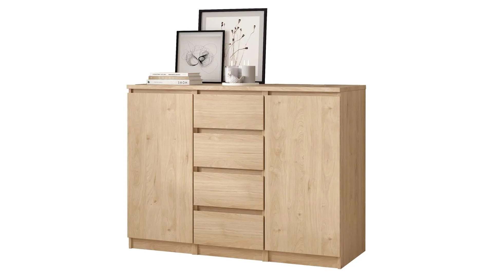 Sideboard mit 4 Schubladen Jackson Hickory 121 cm - NAIA