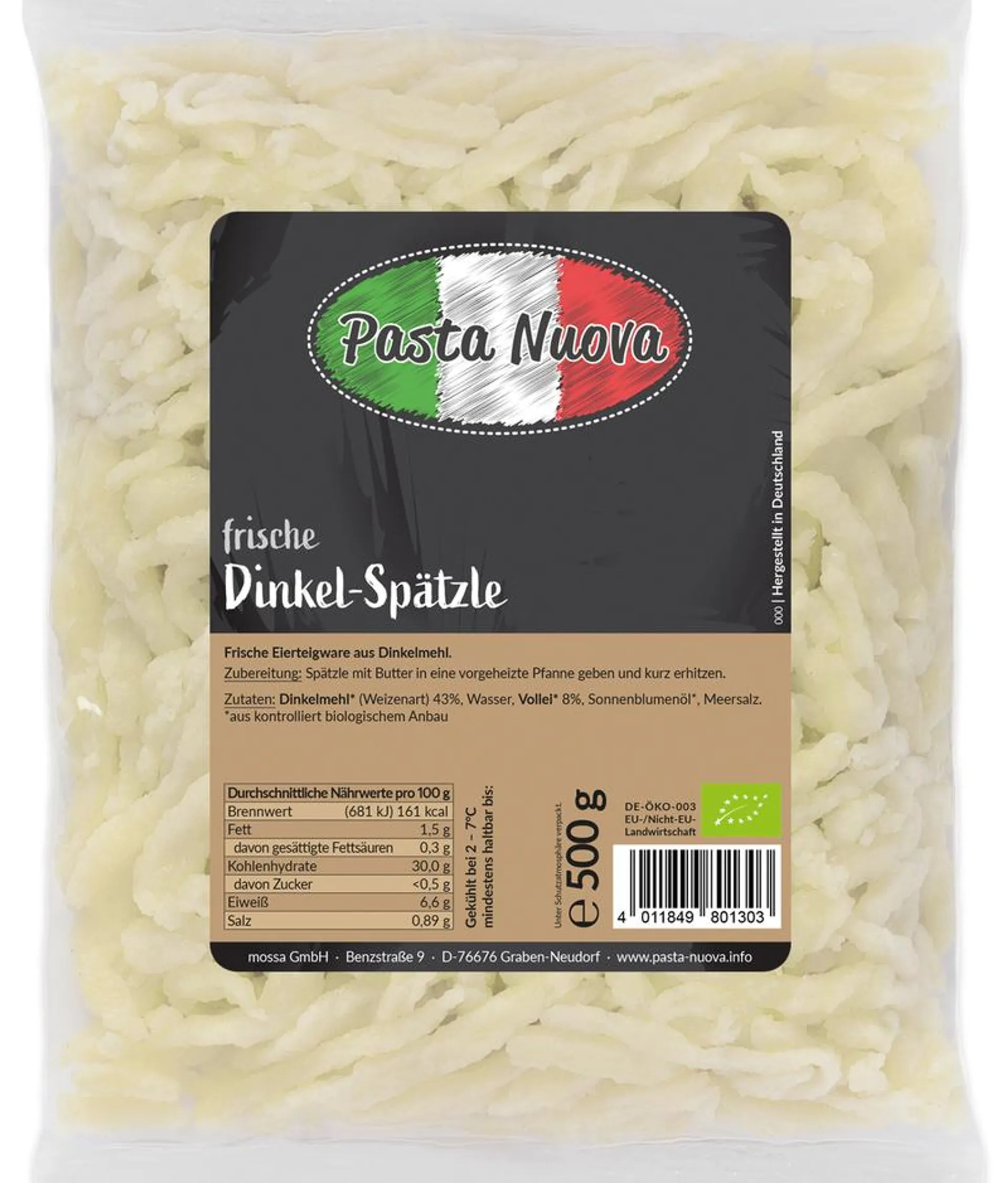 Pasta Nuova Frische Dinkel-Spätzle hell 500 g