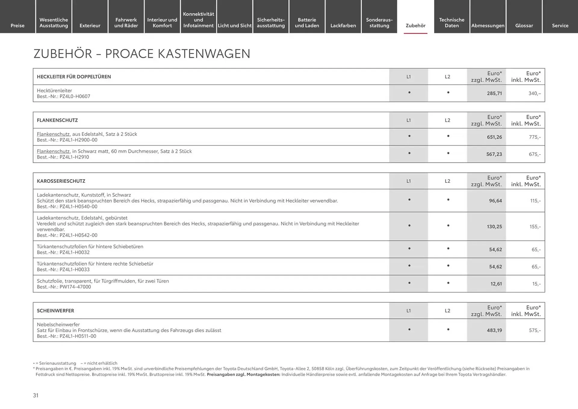 Toyota Prospekt von 13. November bis 13. November 2025 - Prospekt seite 31