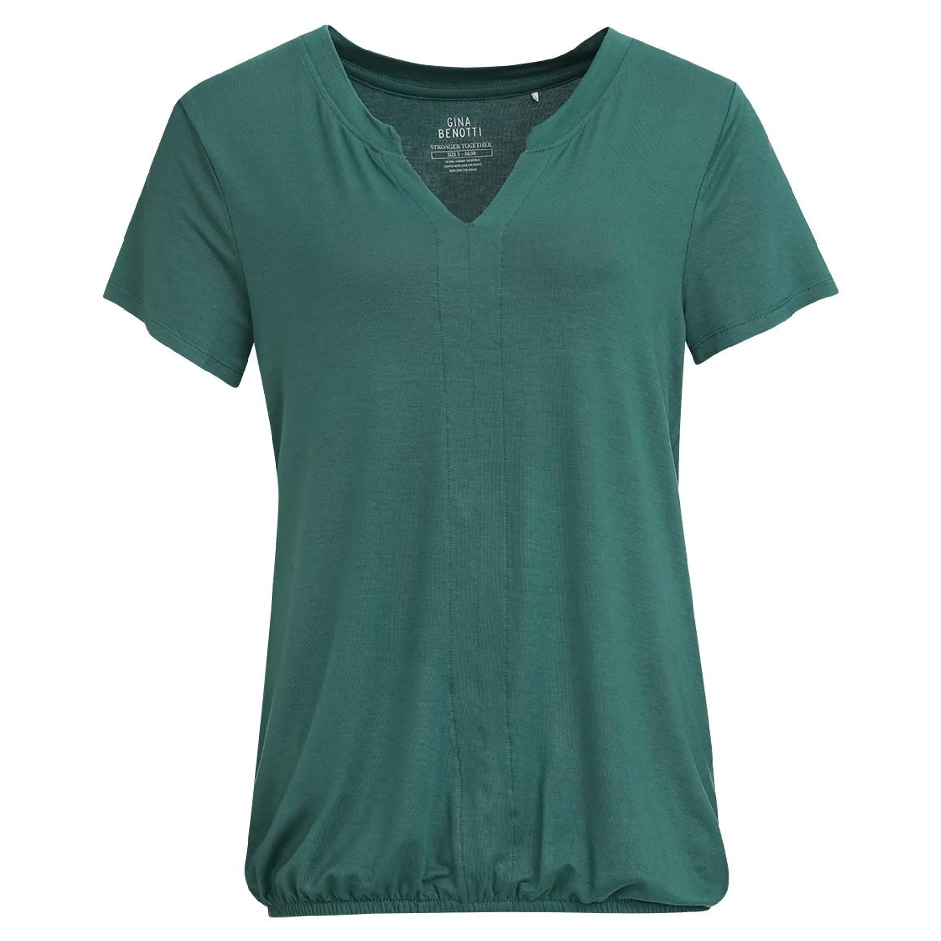 Damen T-Shirt mit elastischem Saum