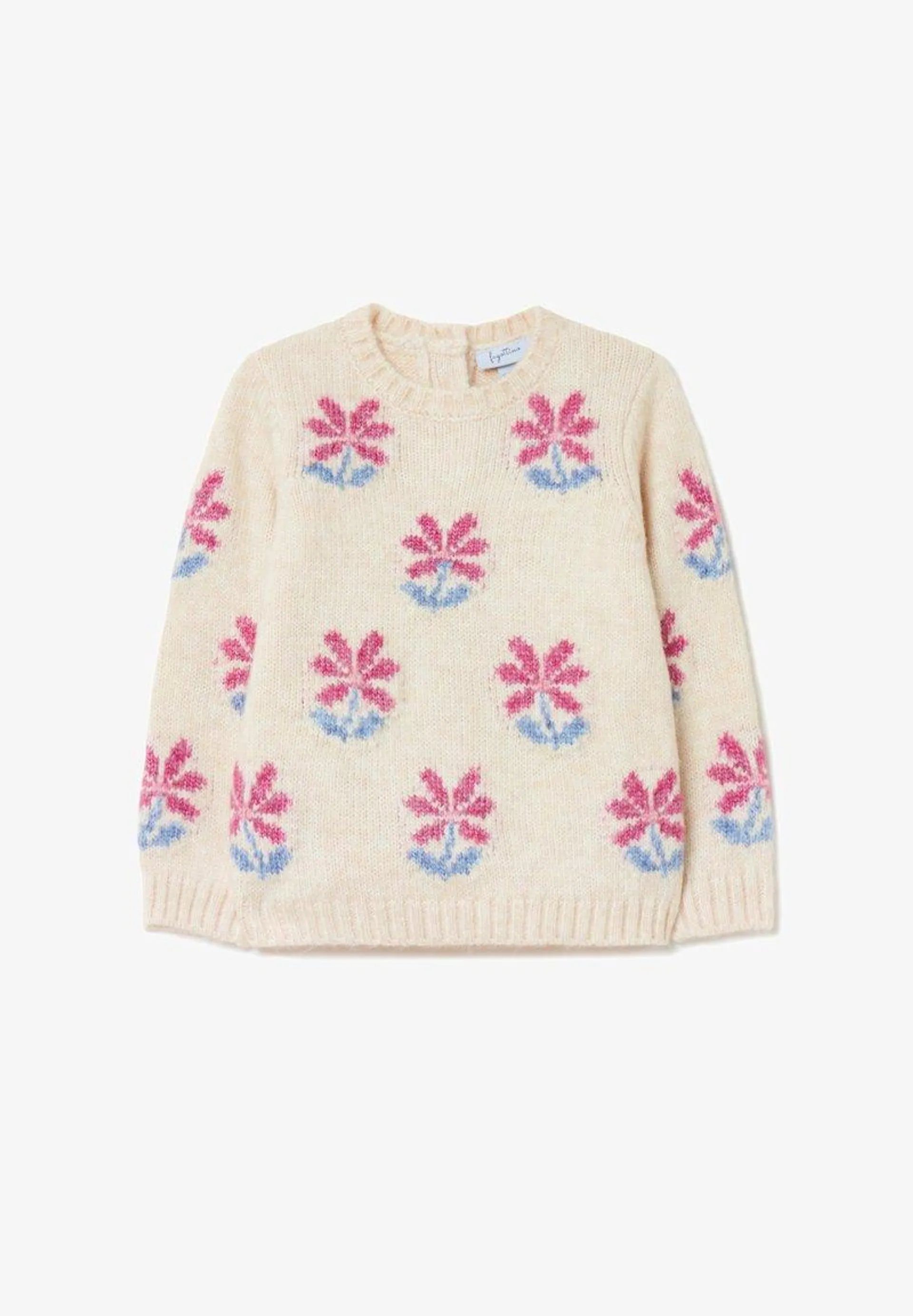 FLOWERS DESIGN - Jumper - soft white