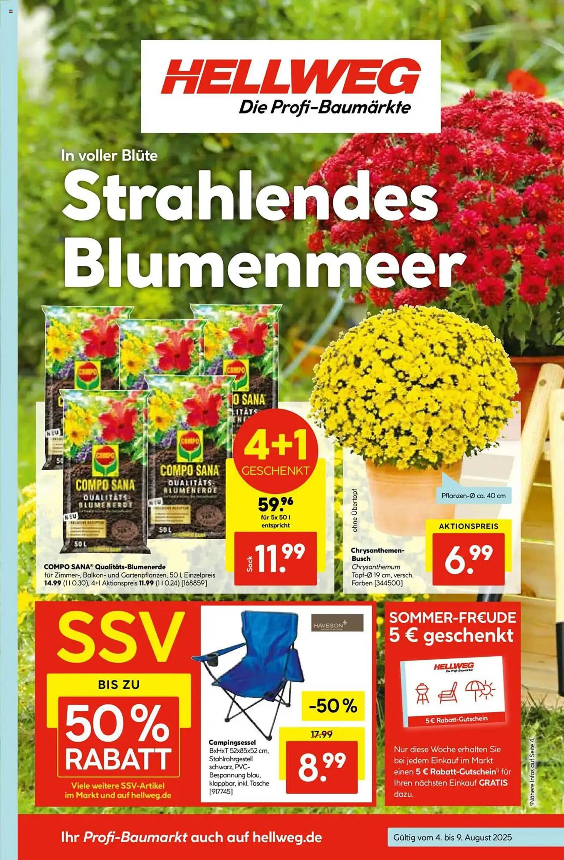 Hellweg Prospekt von 4. August bis 9. August 2025 - Prospekt seite 1