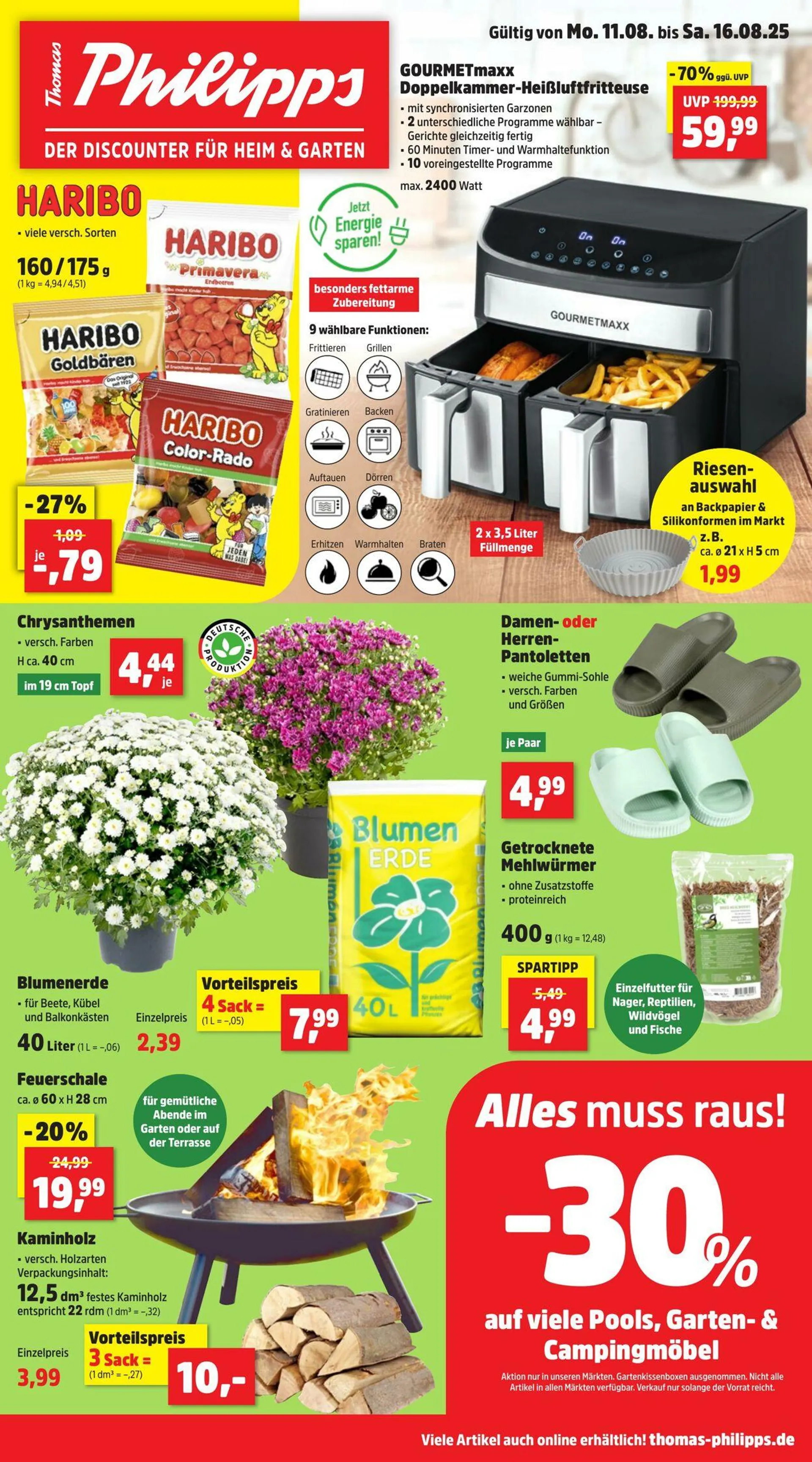 Thomas Philipps Aktueller Prospekt von 11. August bis 16. August 2025 - Prospekt seite 1