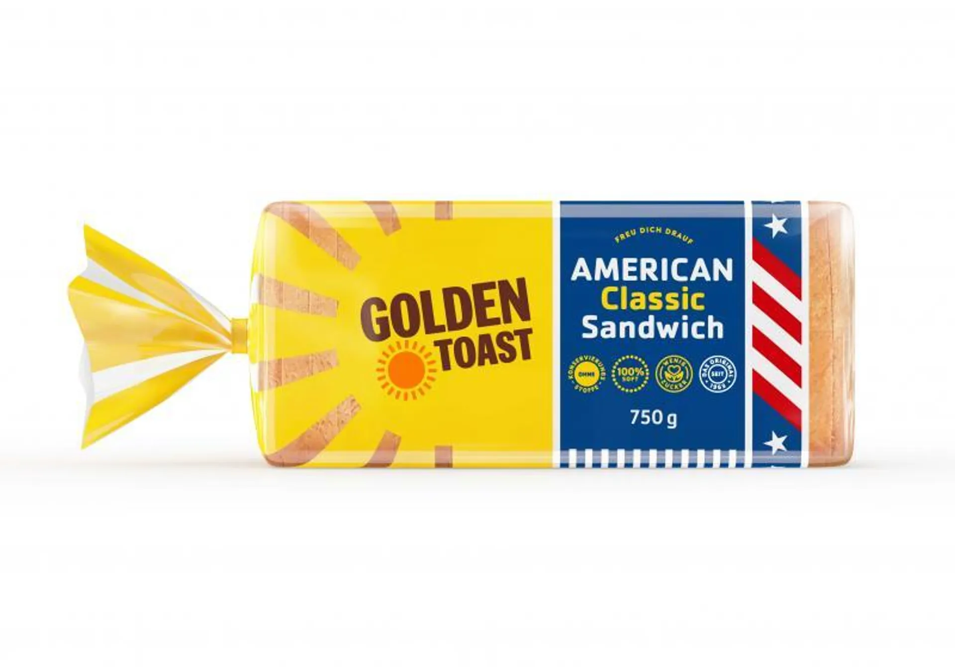 Golden Toast American Sandwich 750 g