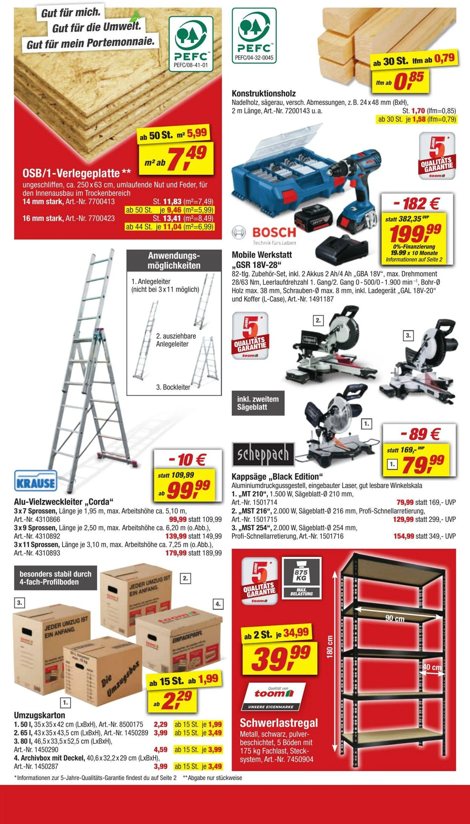 toom Baumarkt Aktueller Prospekt von 4. April bis 18. April 2025 - Prospekt seite 4