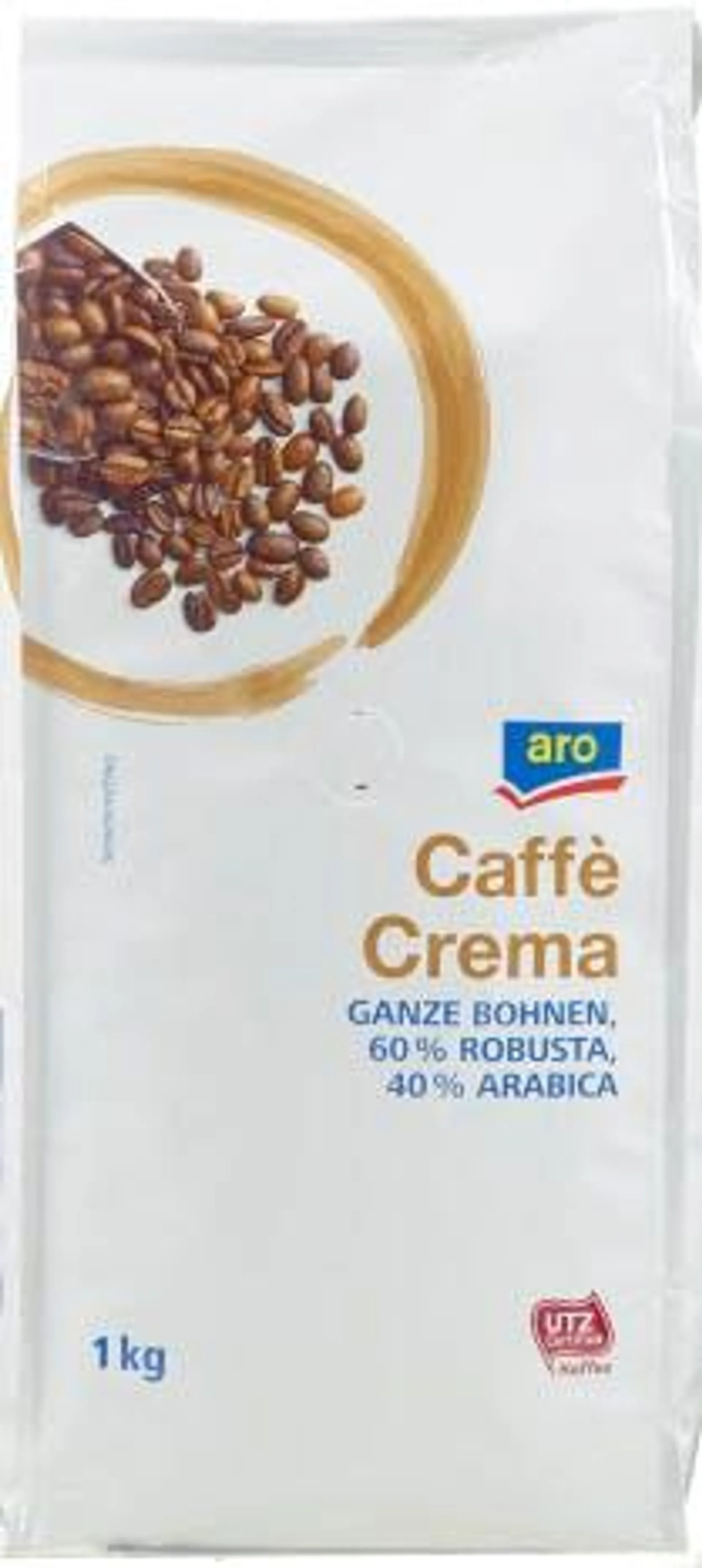 aro Kaffeebohnen Caffé Crema Robusta Arabica (1 kg)