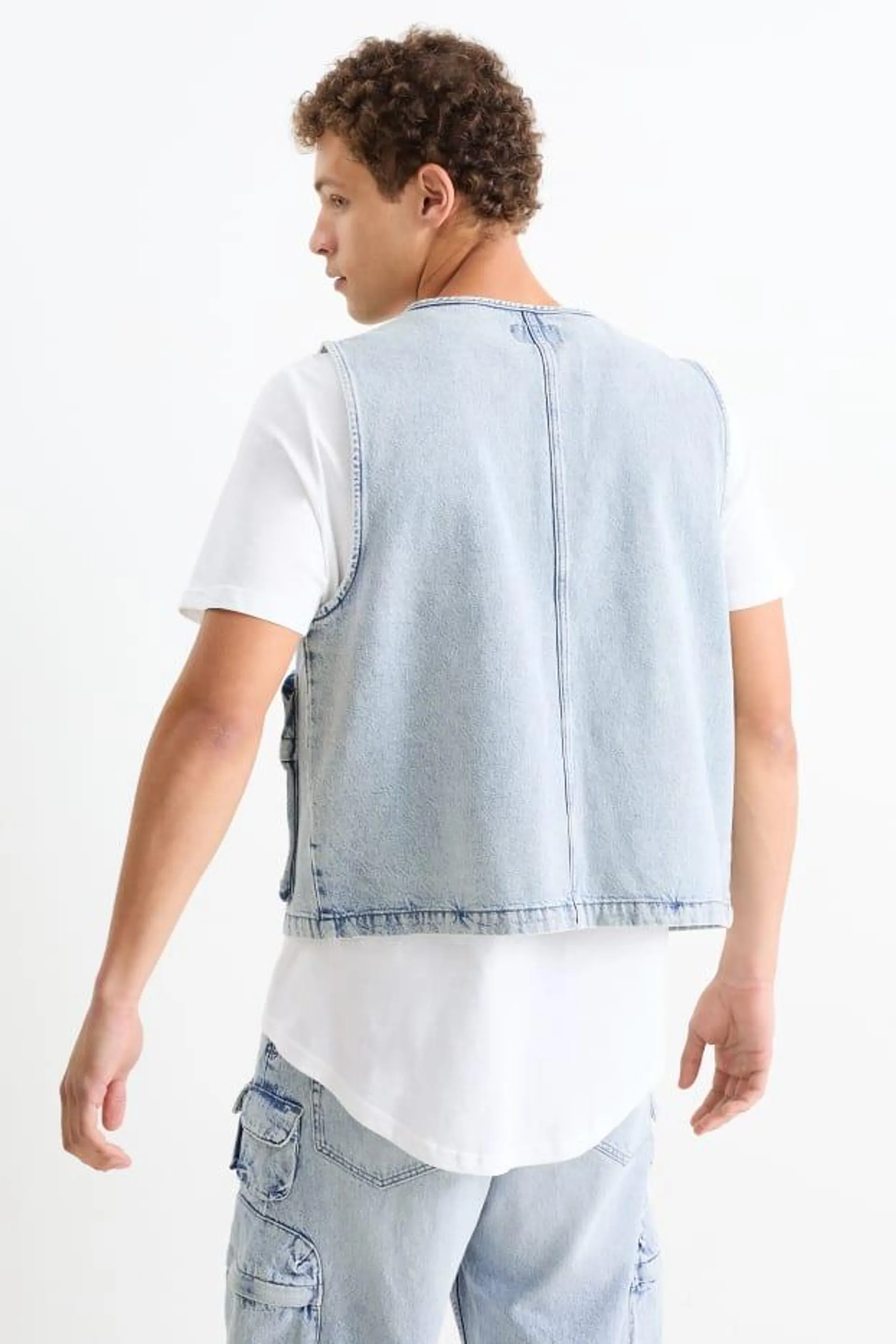 Denim waistcoat