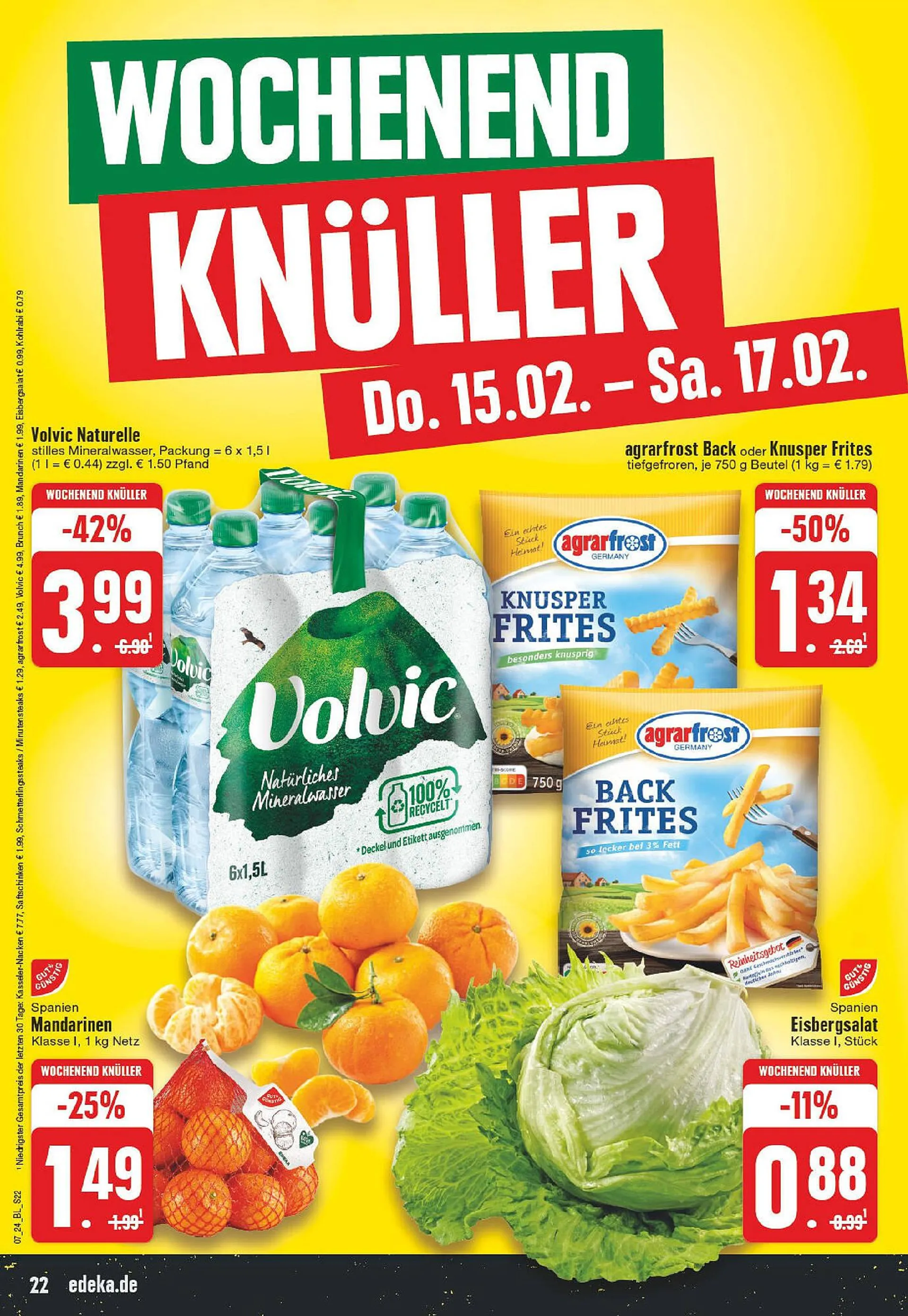 Edeka Prospekt von 11. Februar bis 17. Februar 2024 - Prospekt seite 22