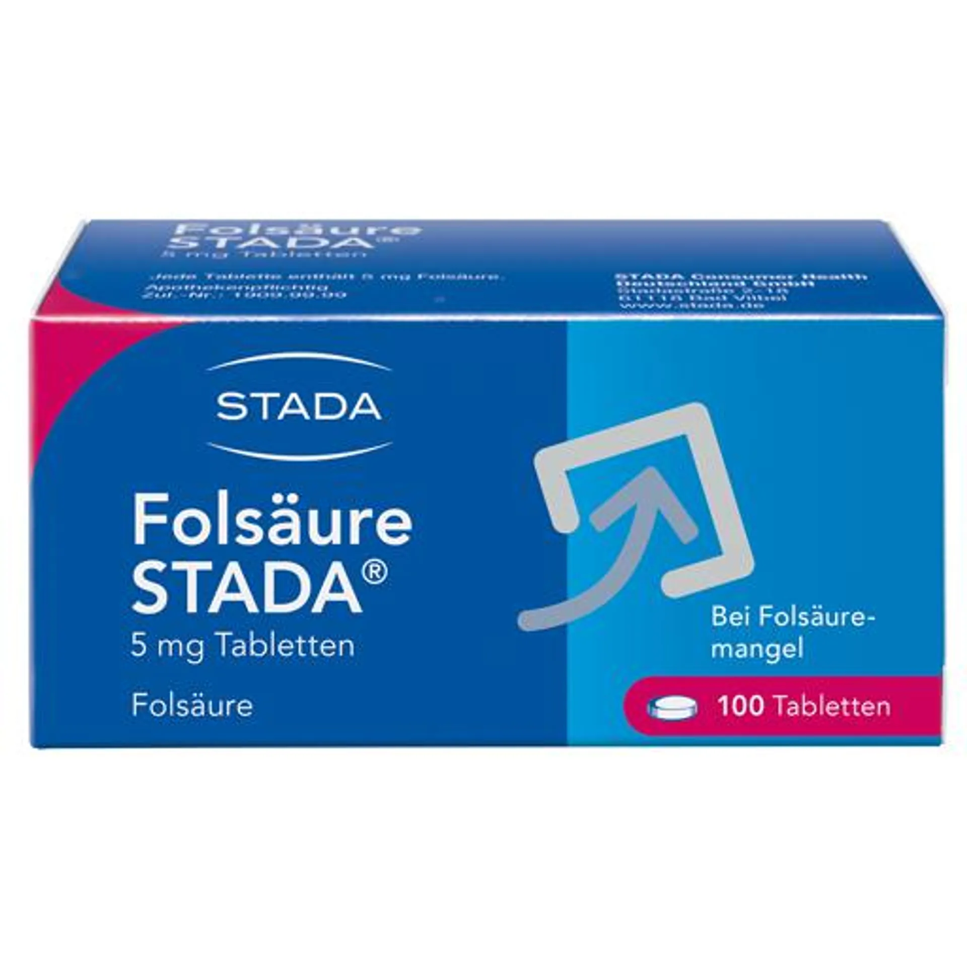 FOLSÄURE STADA 5 mg Tabletten 100 St Tabletten