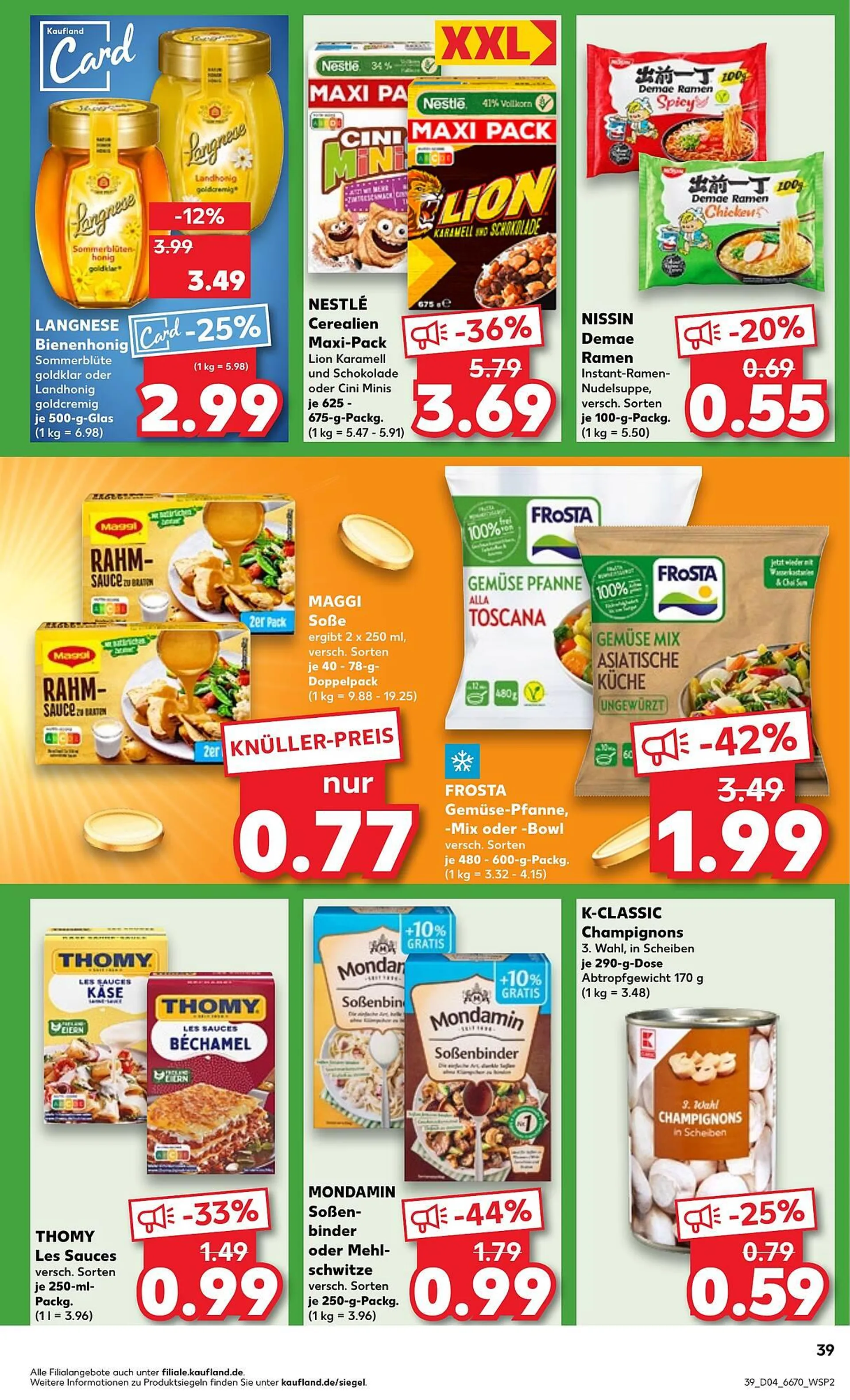 Kaufland Prospekt von 23. Januar bis 29. Januar 2025 - Prospekt seite 39