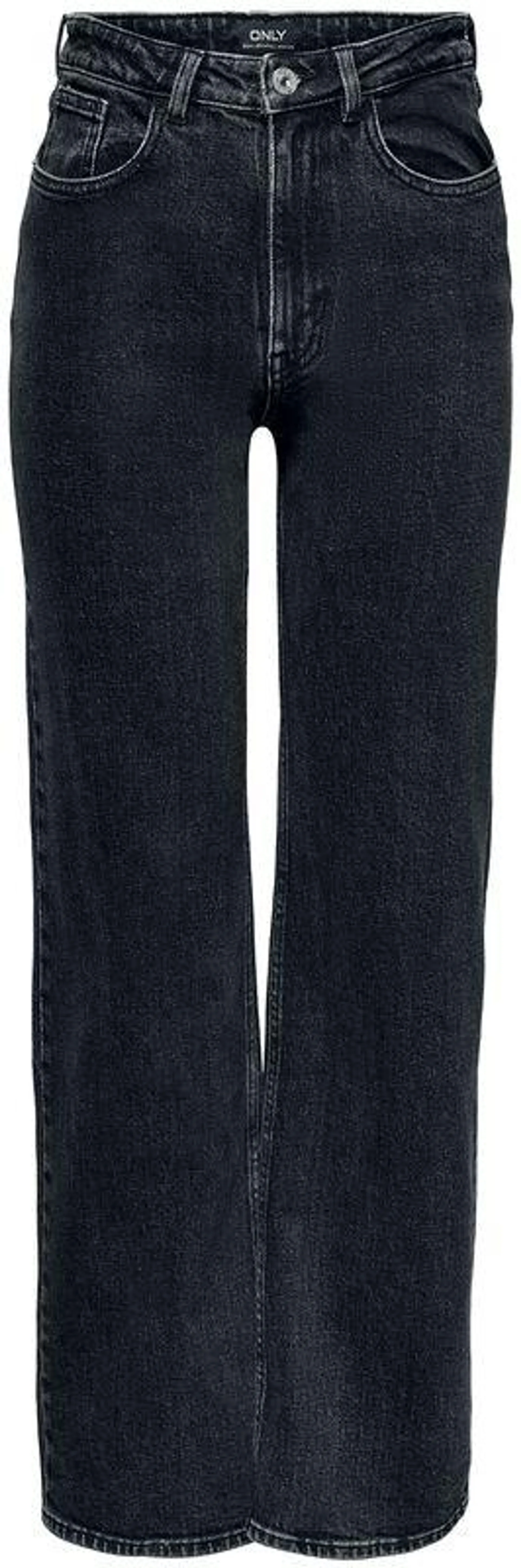 "ONLJuicy HW Wide Leg" Jeans schwarz von Only