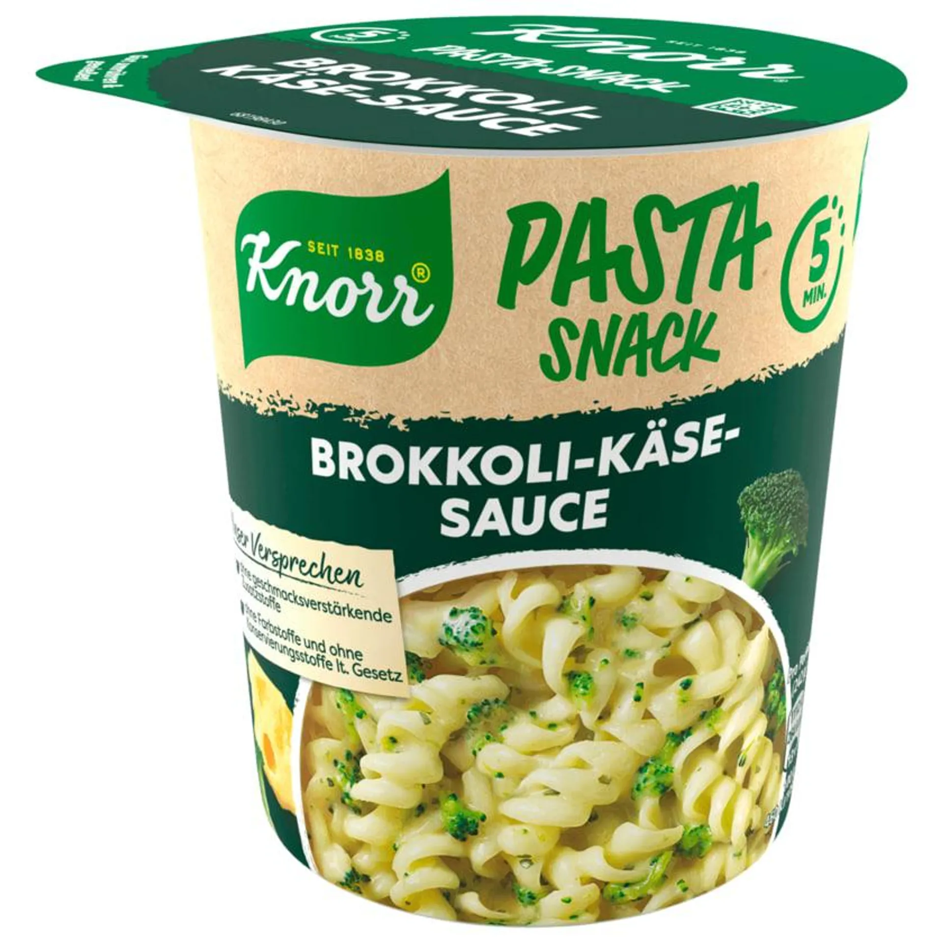 Knorr Pasta Snack Broccoli-Käse Sauce 62g