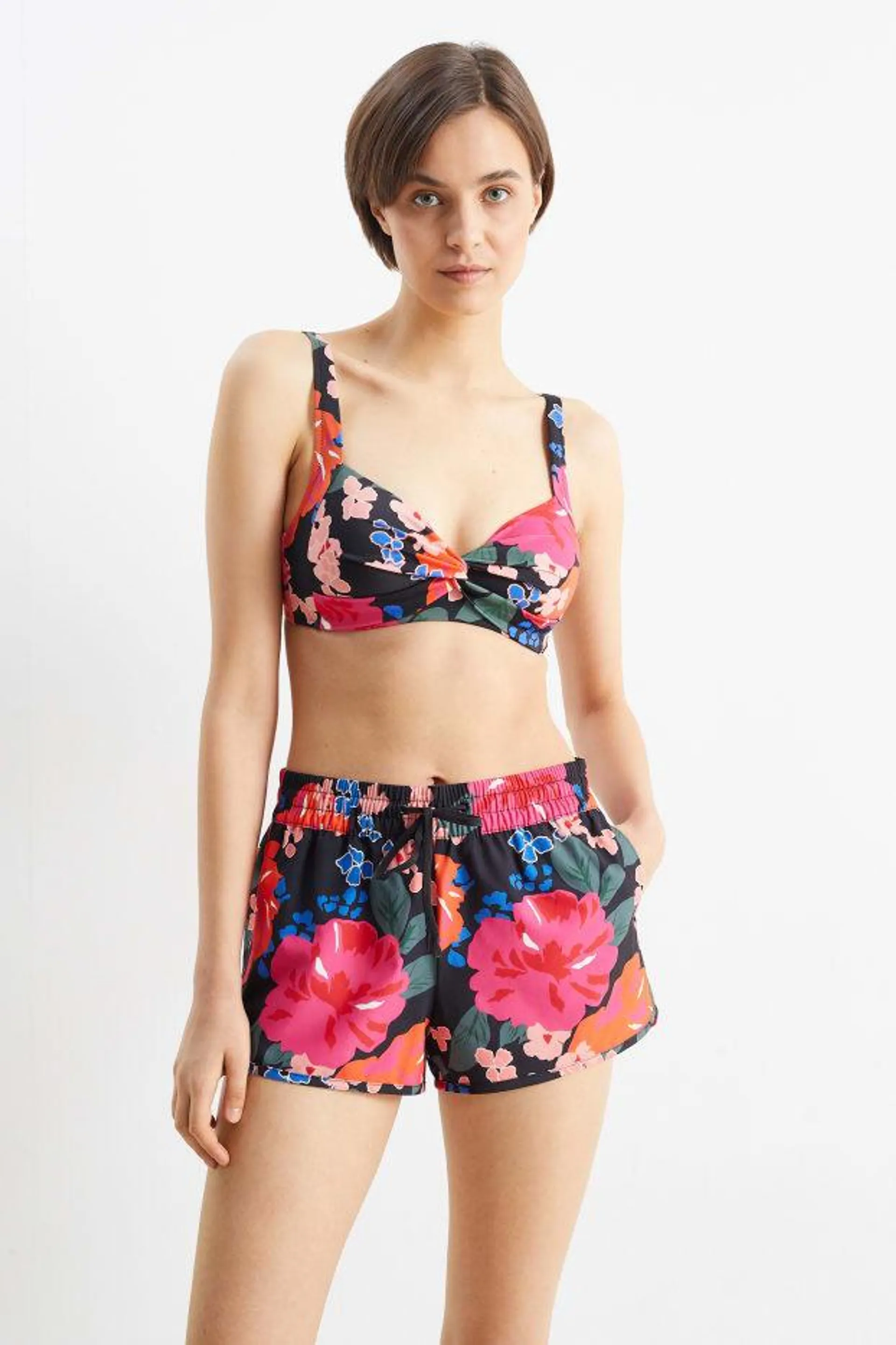 Swim shorts - LYCRA® - floral