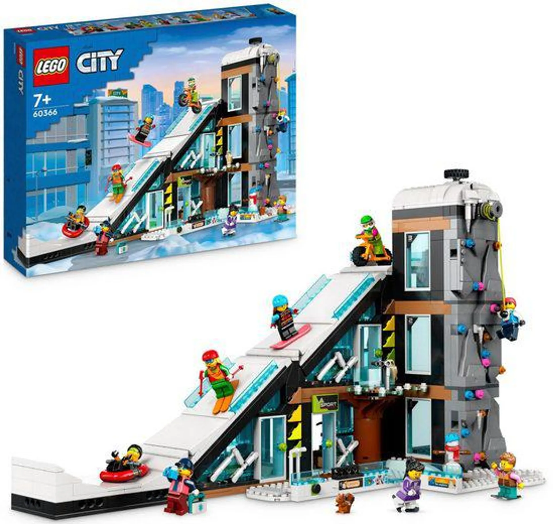 LEGO® Konstruktionsspielsteine Wintersportpark (60366), LEGO® City, (1045 St), Made in Europe