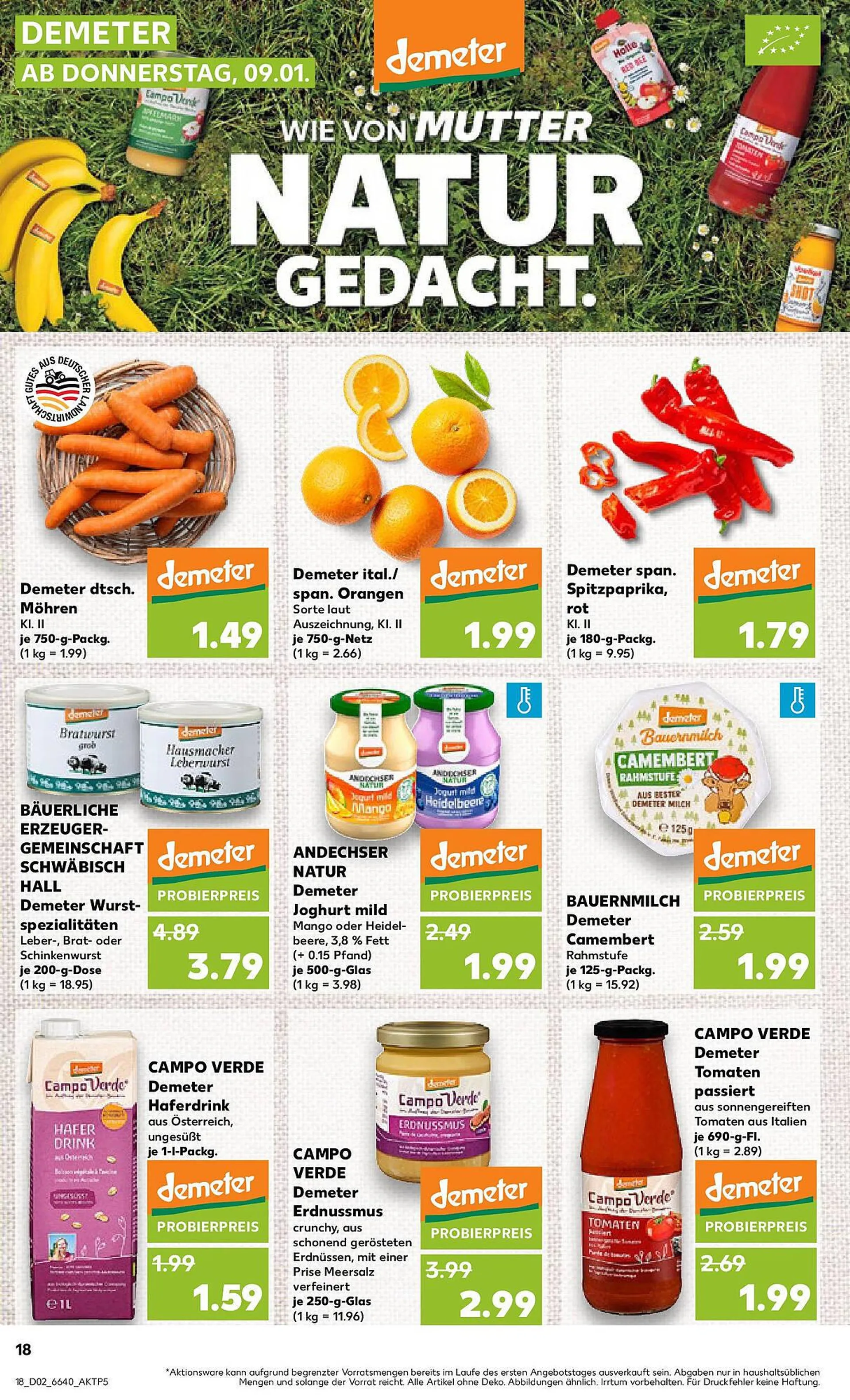 Kaufland Prospekt von 9. Januar bis 15. Januar 2025 - Prospekt seite 18