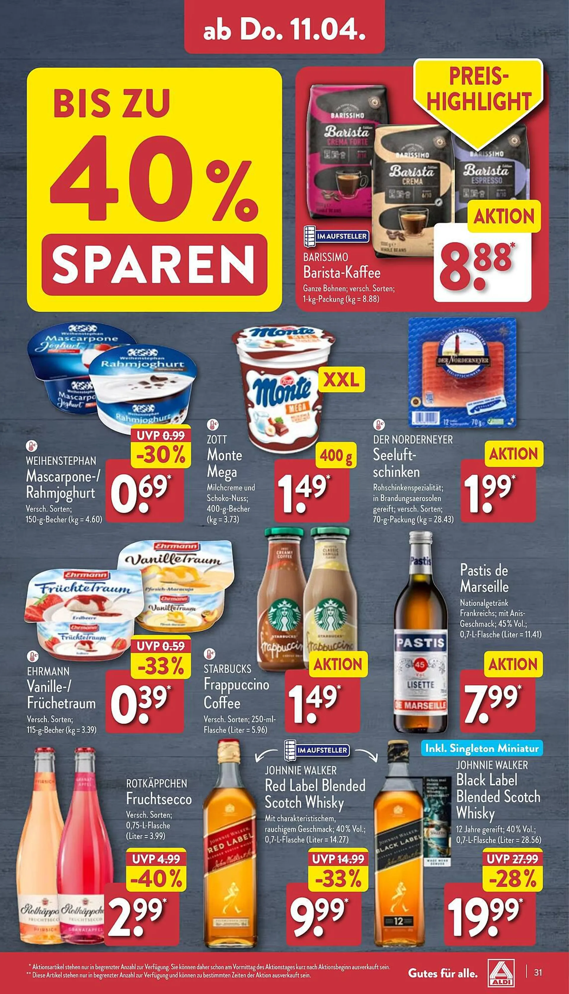 Aldi Nord Prospekt von 8. April bis 13. April 2024 - Prospekt seite 31