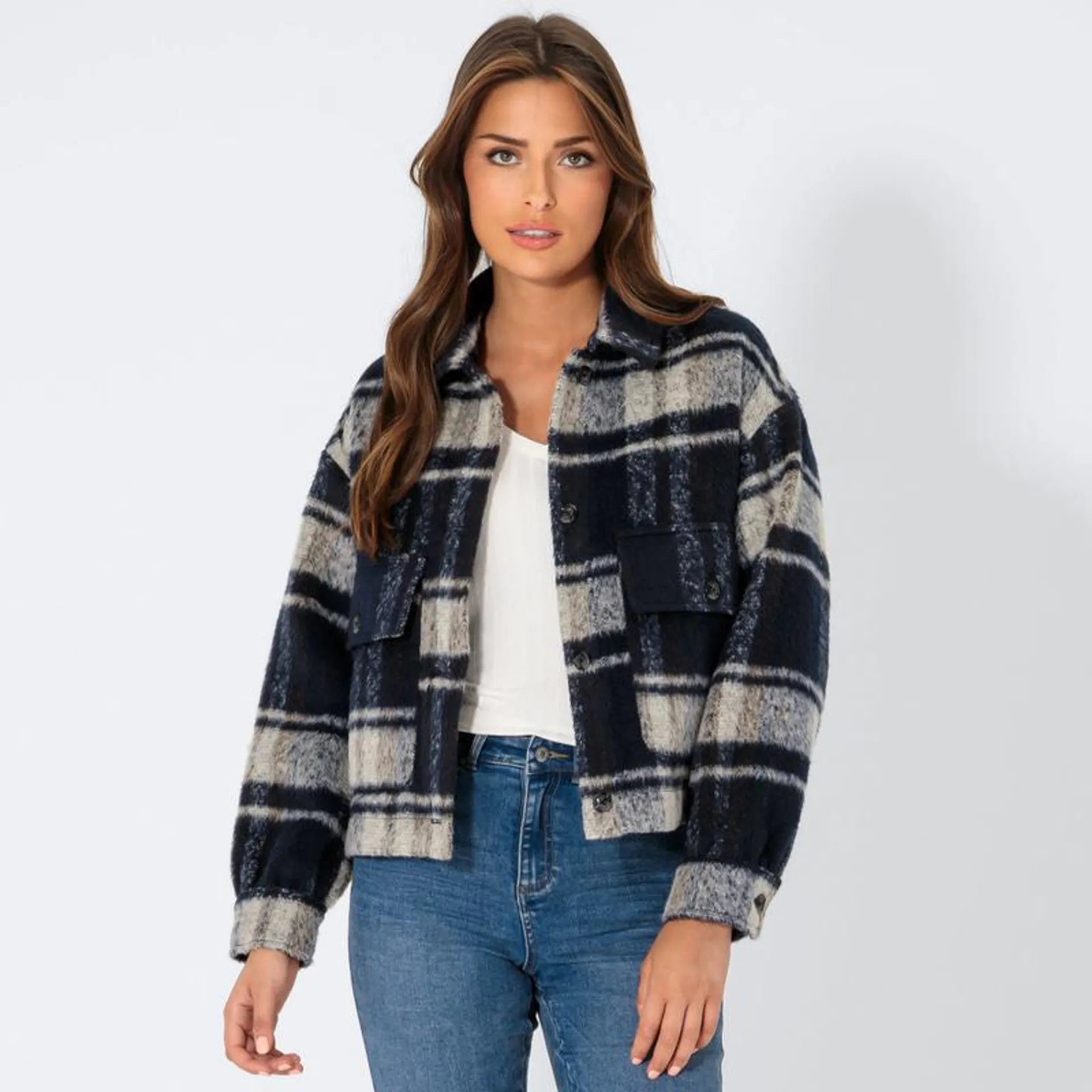 Damen-Jacke im Oversized-Style