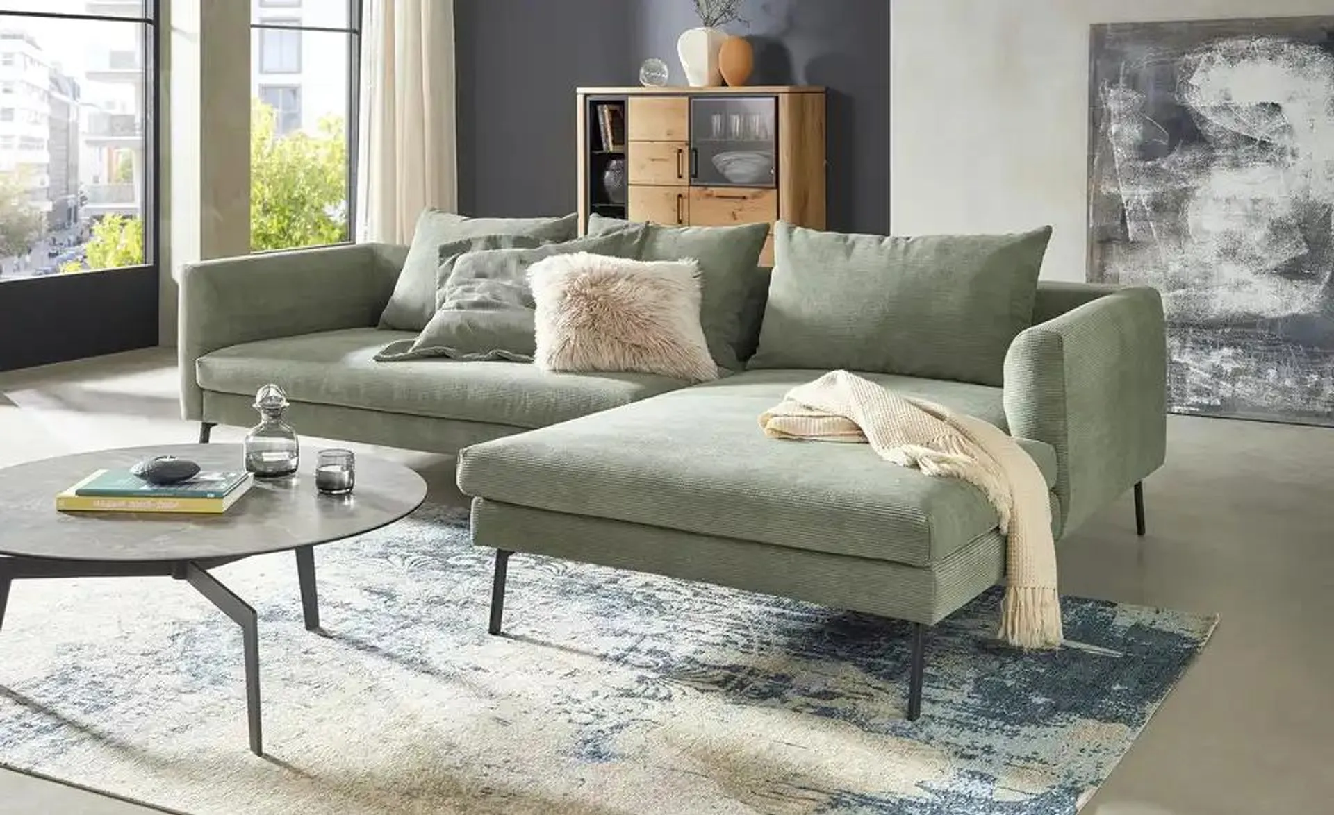 Gray & Jones Ecksofa aus Cord