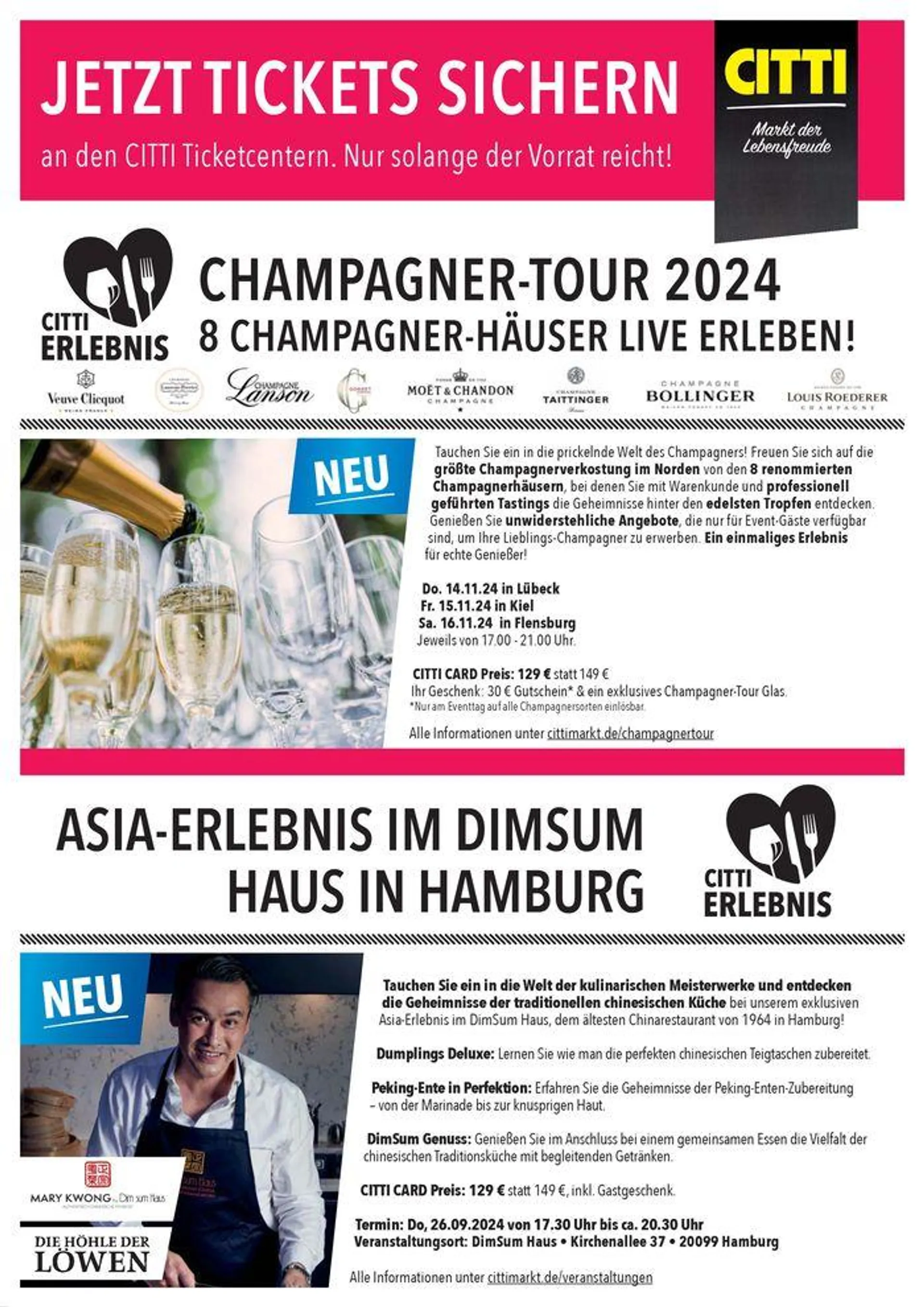 CITTI ERLEBNIS Champagner-Tour 2024 - 1