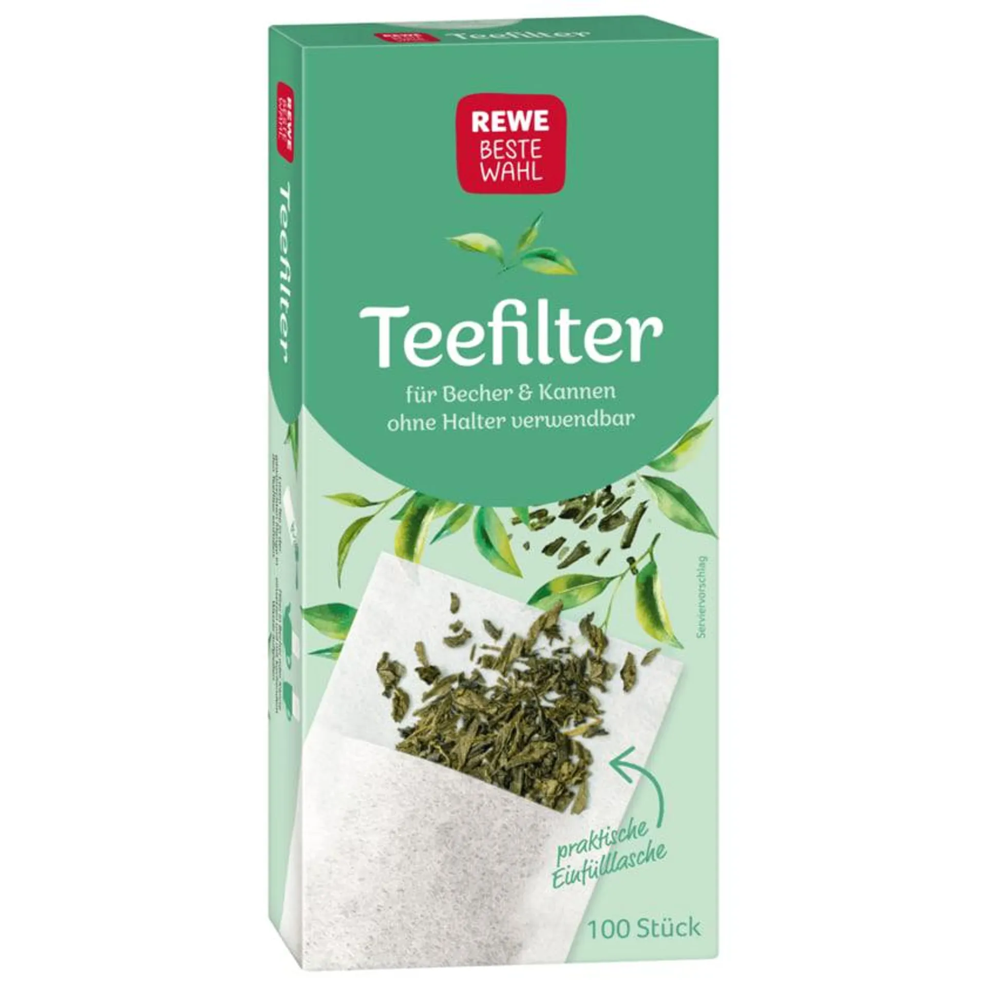 REWE Beste Wahl Teefilter halterlos 100 Stück