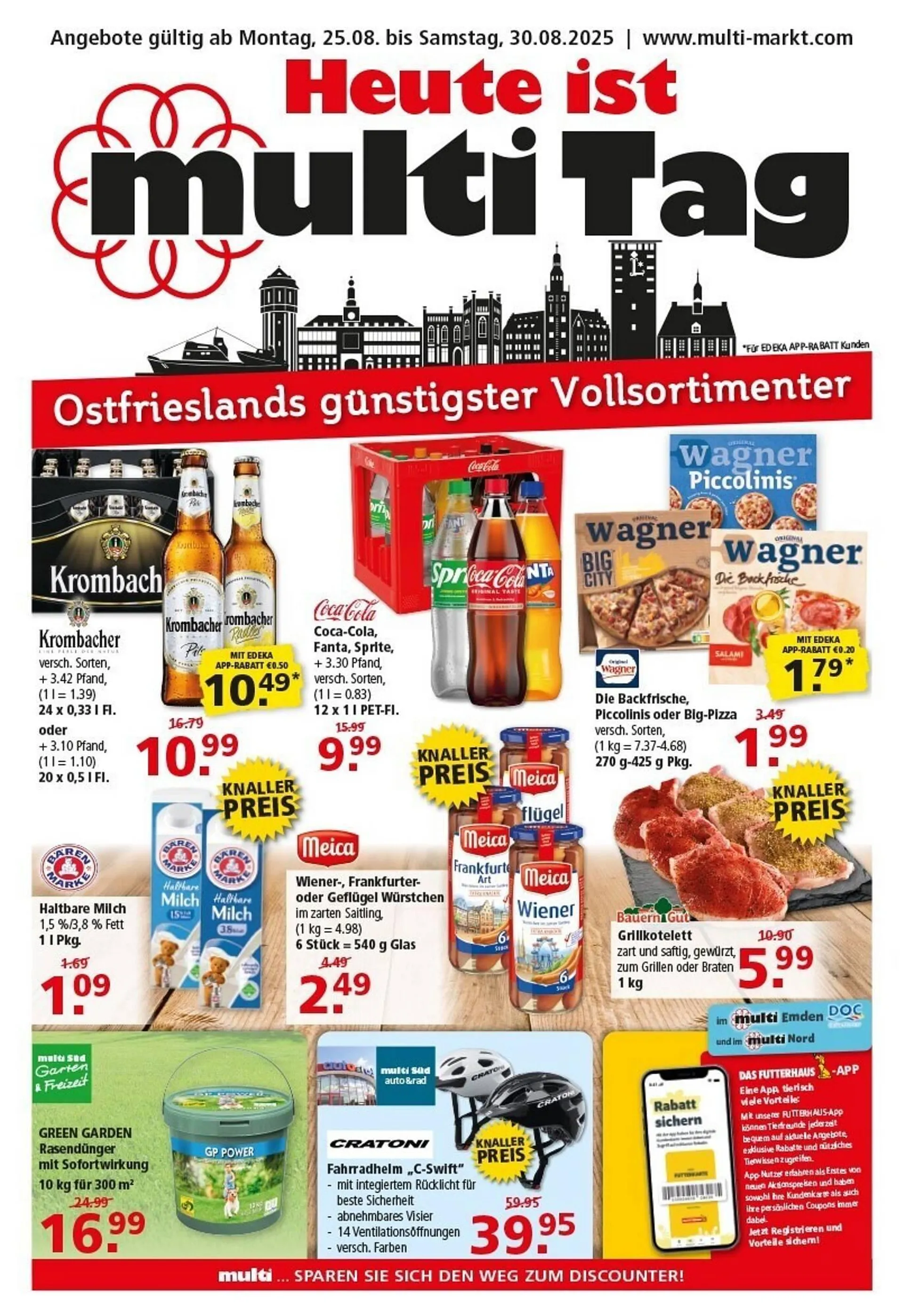 Multi Markt Prospekt von 25. August bis 30. August 2025 - Prospekt seite 1