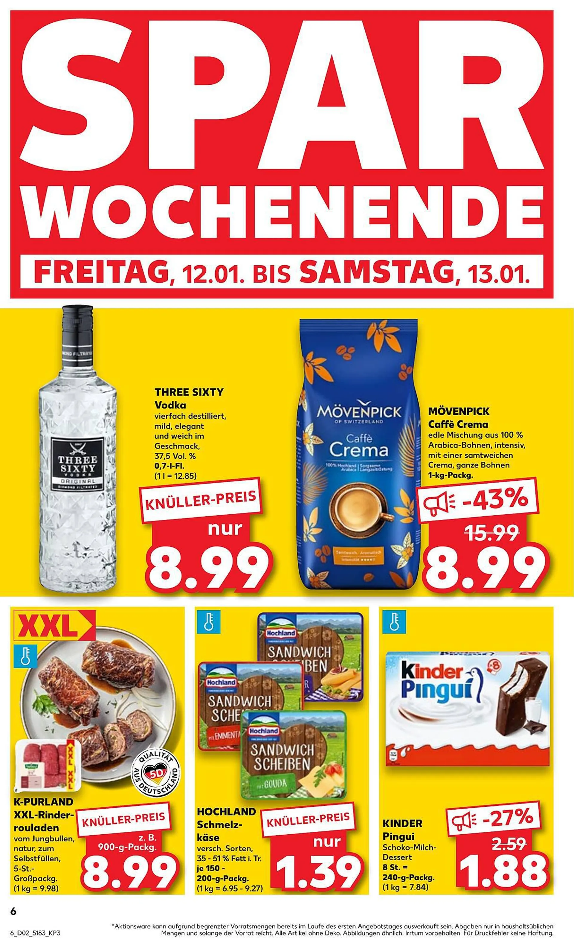 Kaufland Prospekt von 11. Januar bis 17. Januar 2024 - Prospekt seite 6