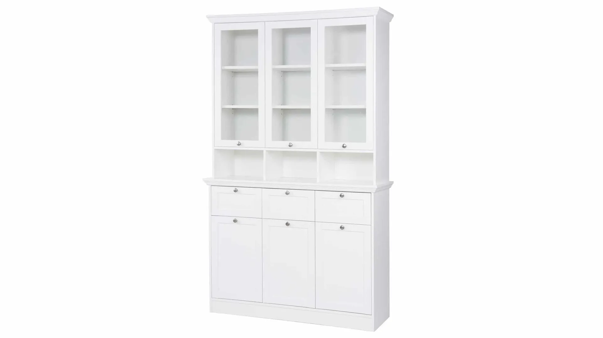 Highboard Buffetschrank weiß 200 cm - LANDWOOD