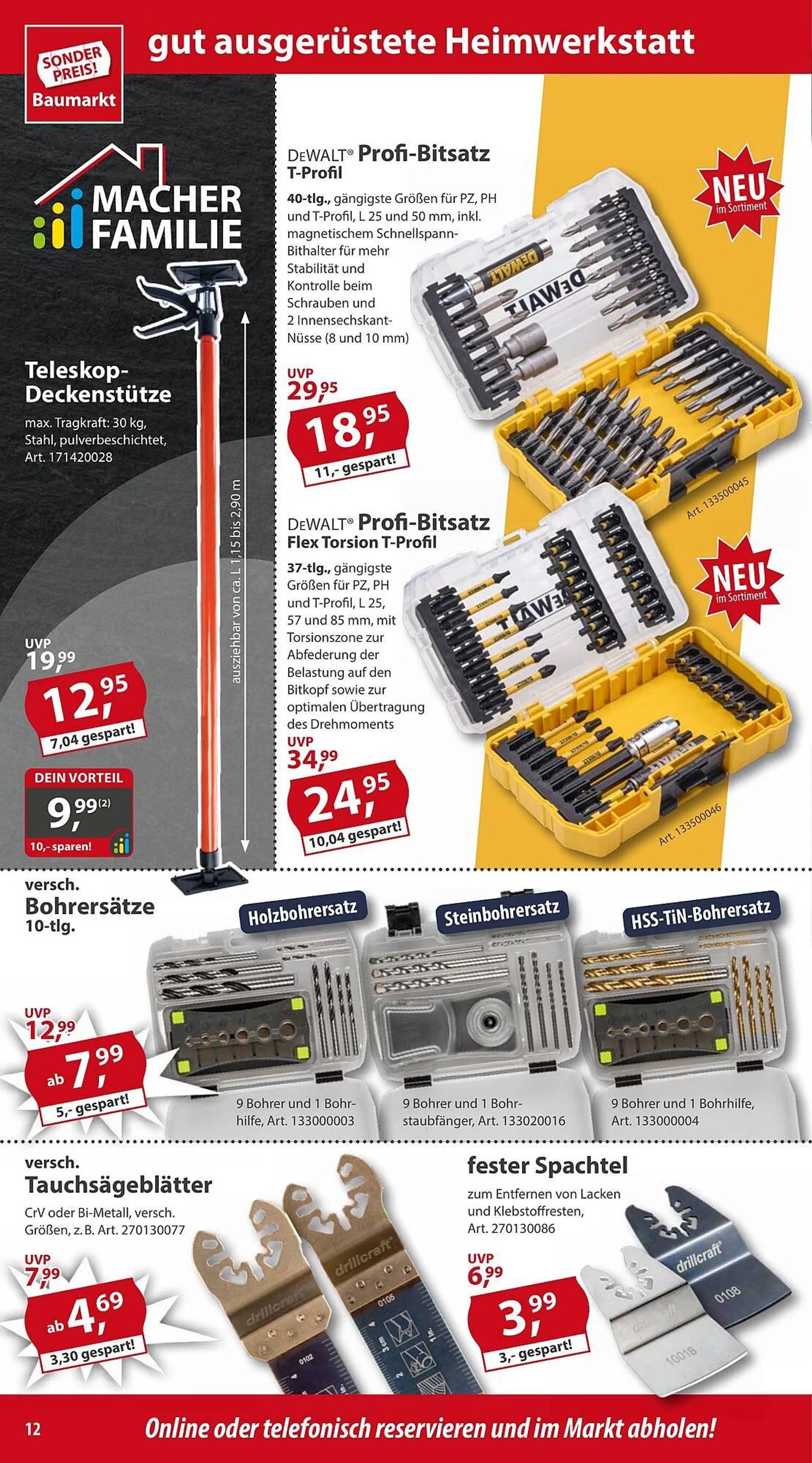 Sonderpreis Baumarkt Prospekt von 5. Oktober bis 11. Oktober 2024 - Prospekt seite 12