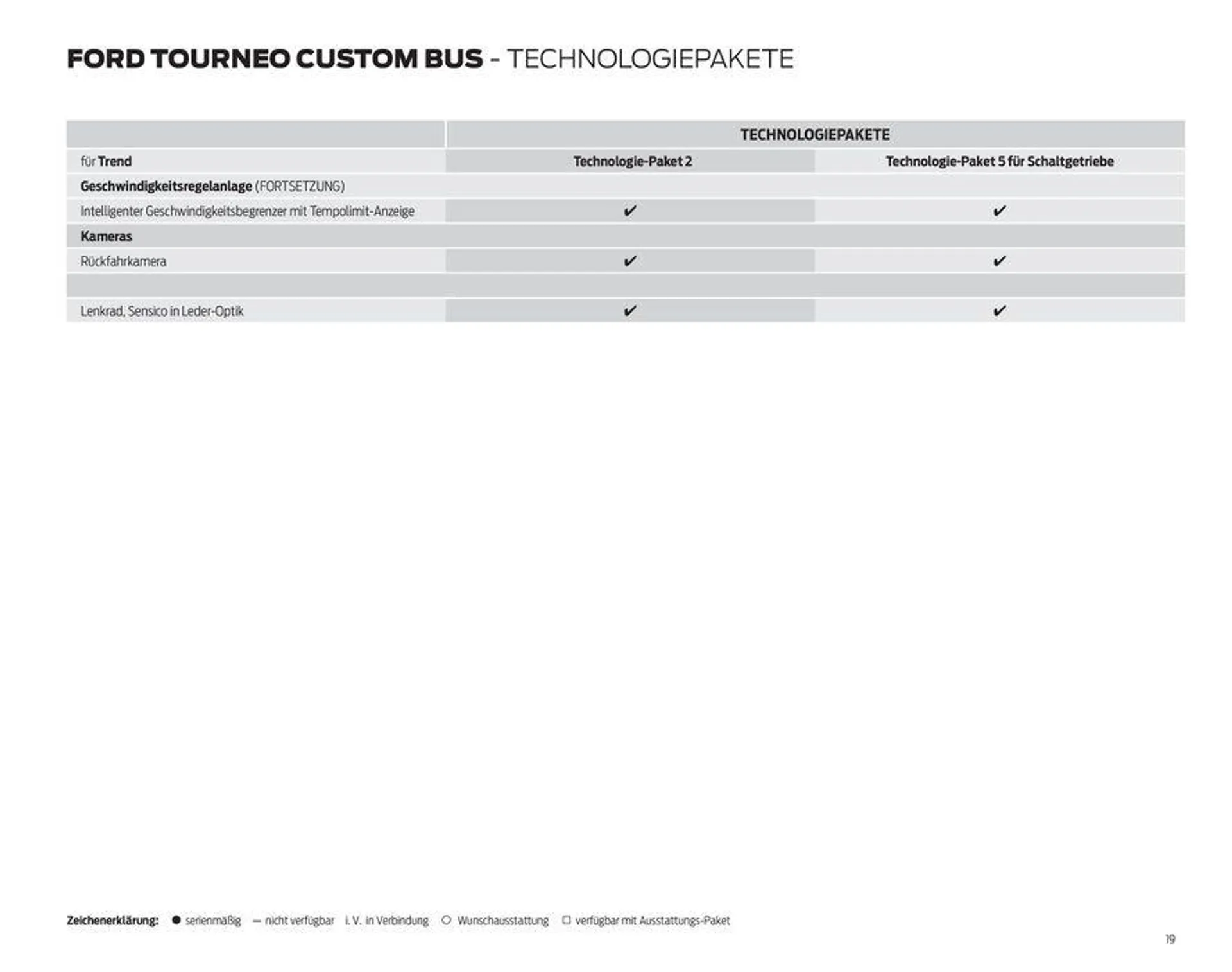 DER NEUE FORD TOURNEO CUSTOM von 7. September bis 7. September 2024 - Prospekt seite 19