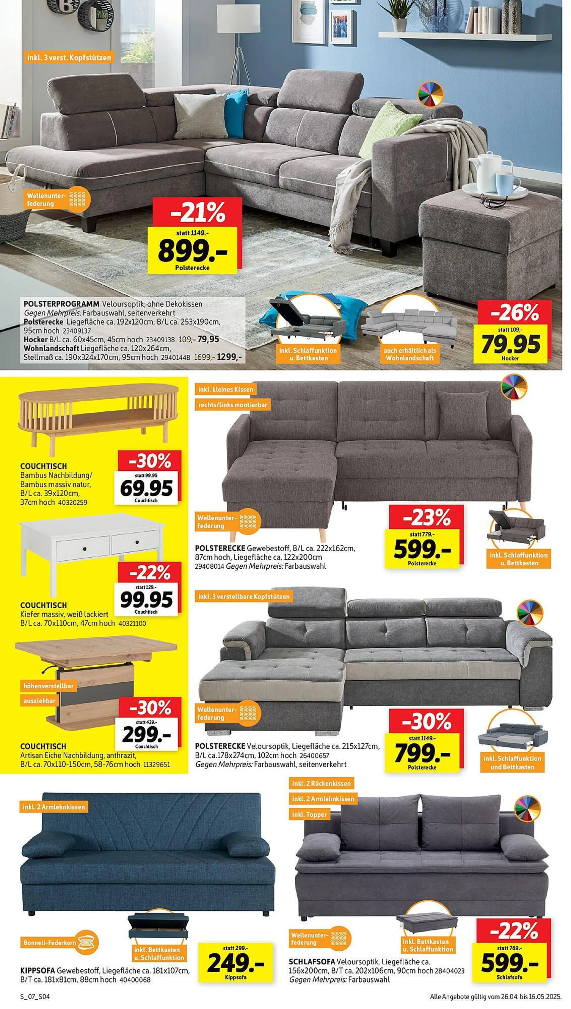 SCONTO Prospekt von 25. April bis 16. Mai 2025 - Prospekt seite 4