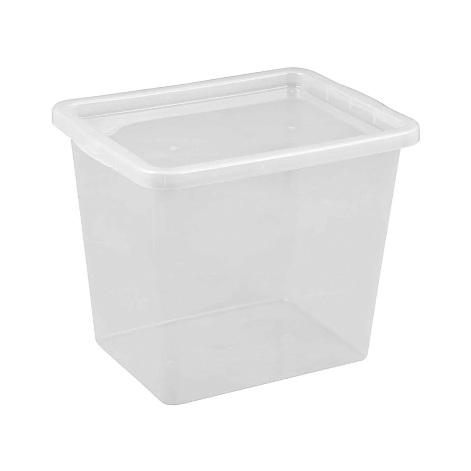 Aufbewahrungsbox "Basic Box" 31 L transparent, stapelbar, Kunststoffbox