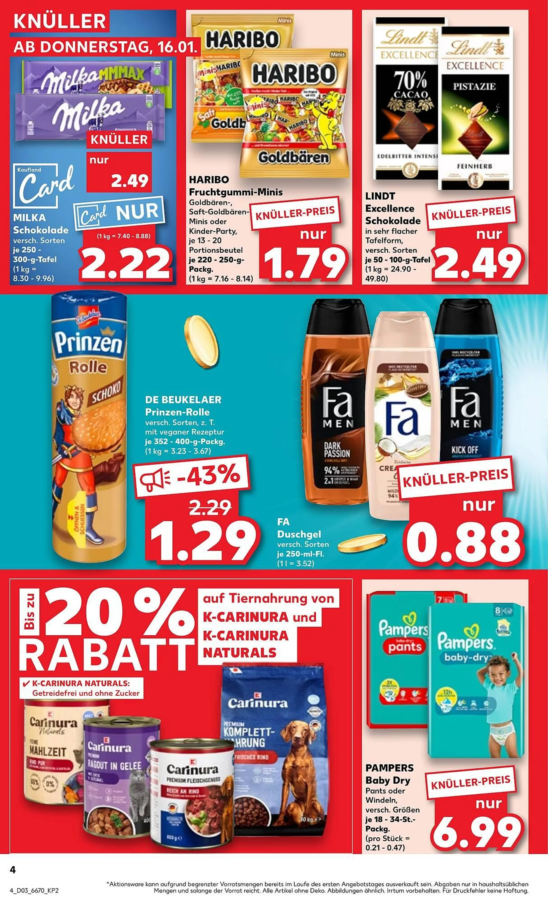 Kaufland Prospekt von 16. Januar bis 22. Januar 2025 - Prospekt seite 4