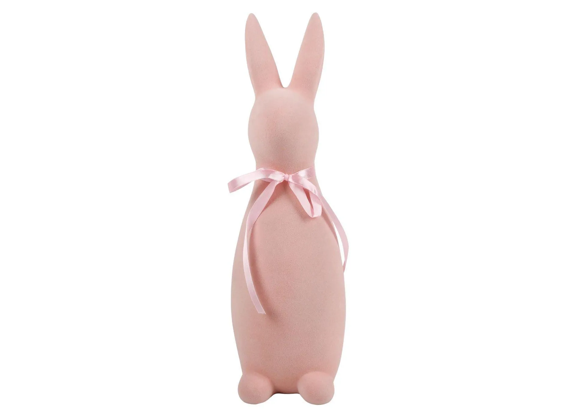 Osterhase mit Samtüberzug 39cm Rosa