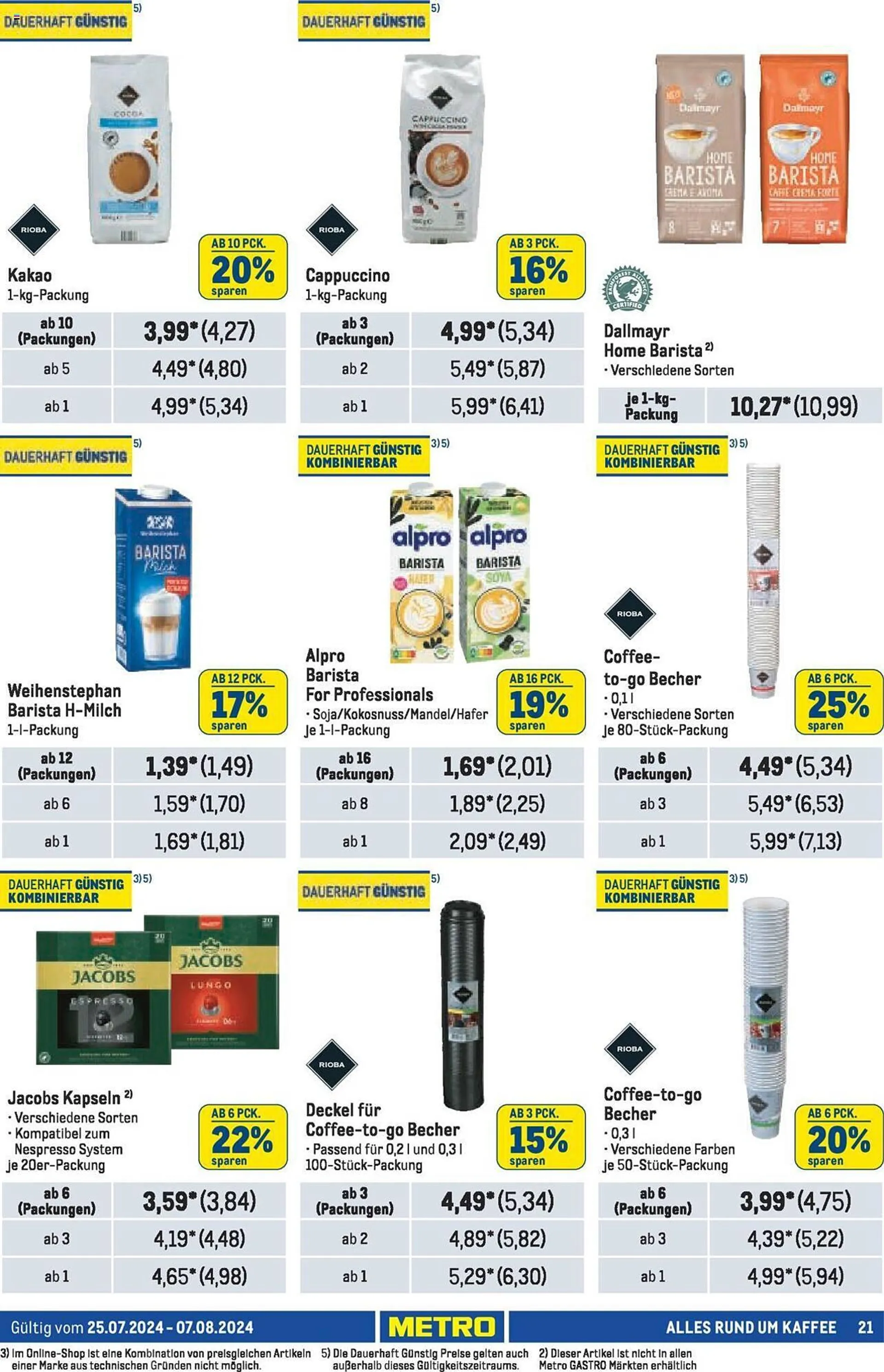 METRO Prospekt - Handler Journal von 25. Juli bis 7. August 2024 - Prospekt seite 21