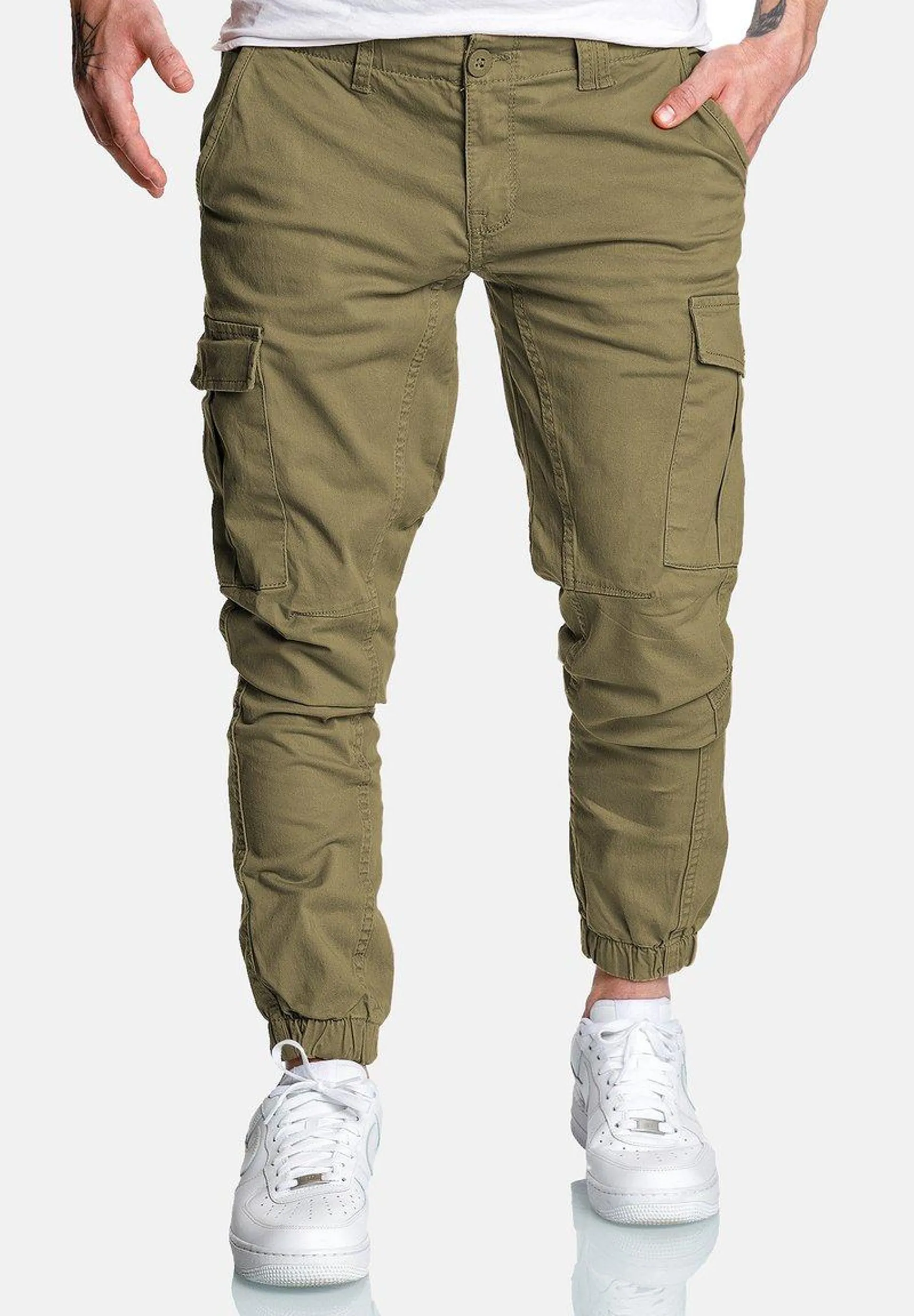 Cargo trousers - olive