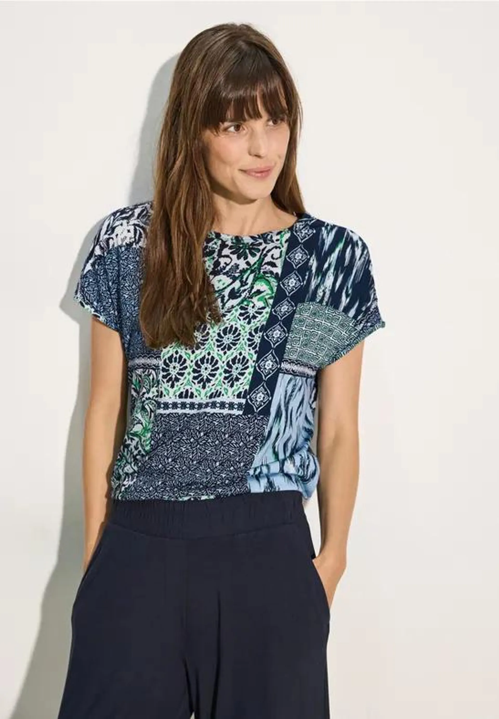 Patchwork Print T-Shirt