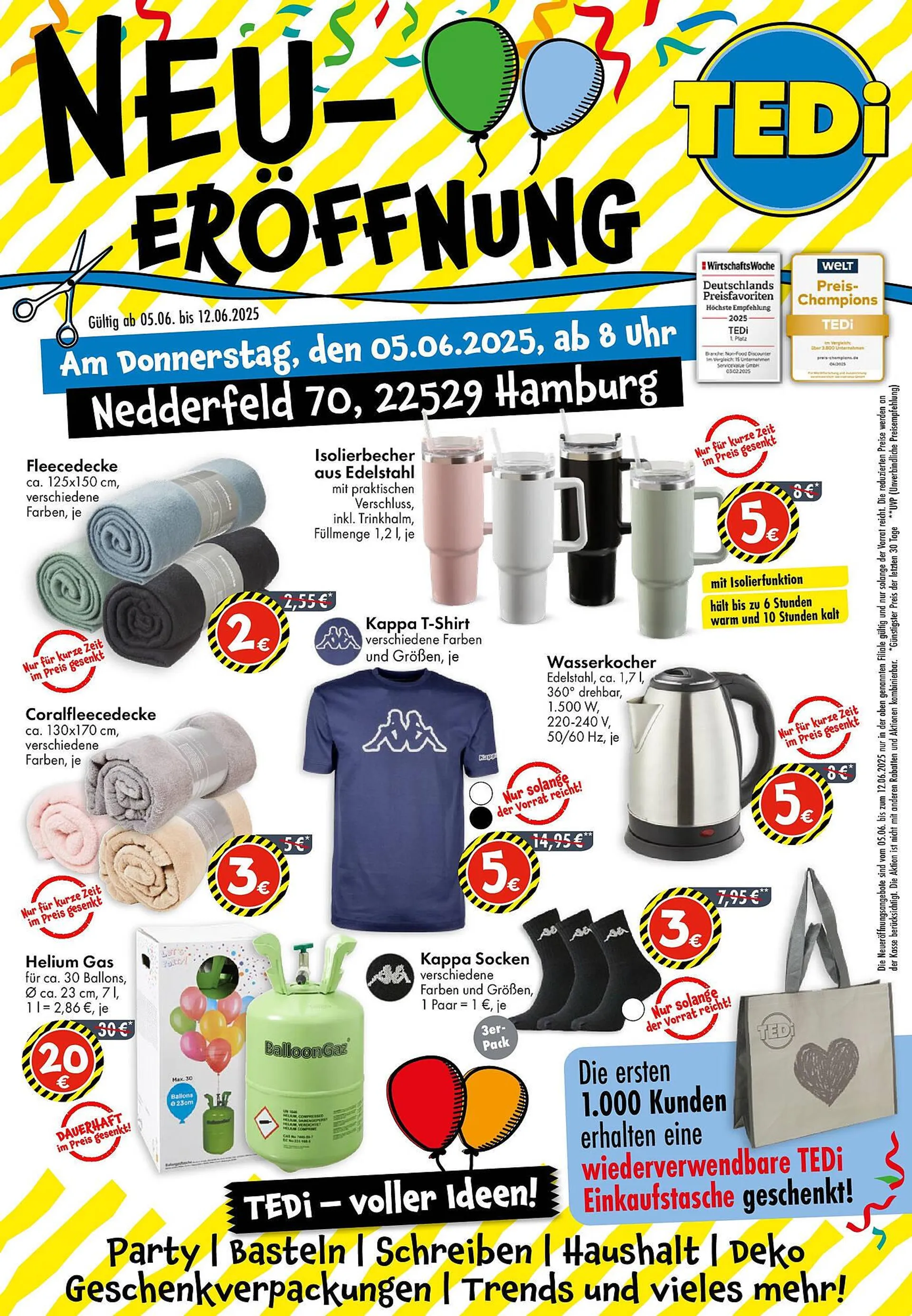 TEDi Prospekt von 2. Juni bis 6. Juni 2025 - Prospekt seite 1