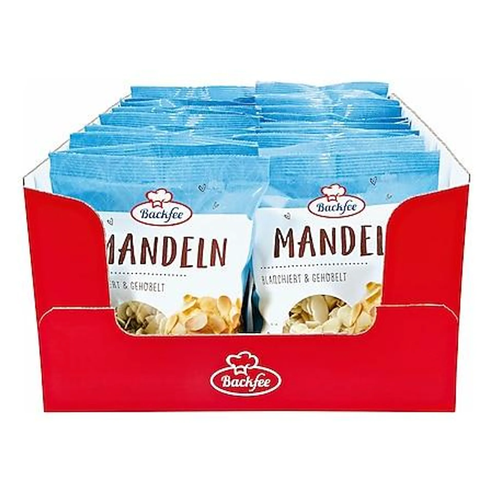 Backfee Mandeln gehobelt 100 g, 25er Pack