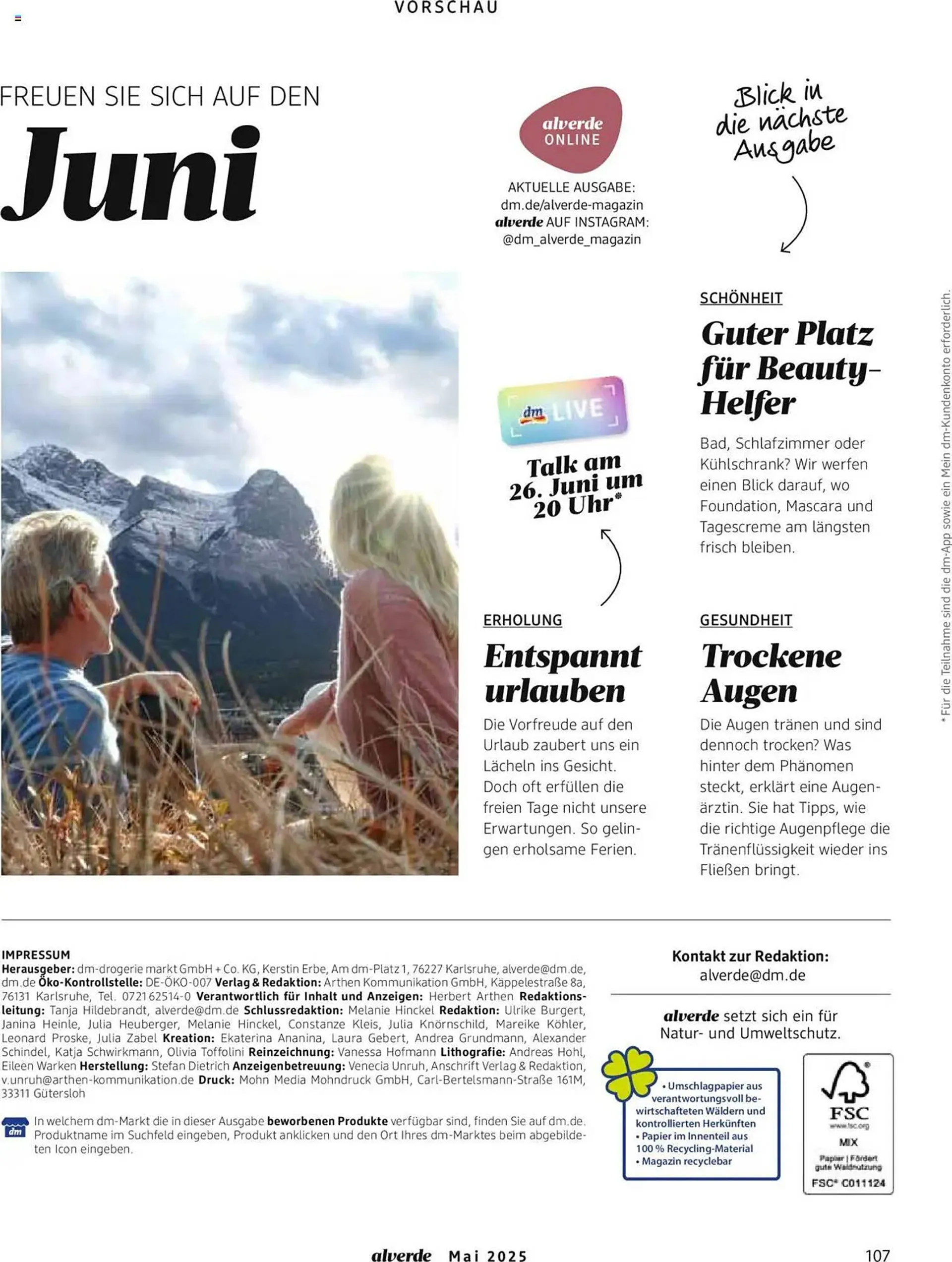 dm drogerie Prospekt von 1. Mai bis 31. Mai 2025 - Prospekt seite 107