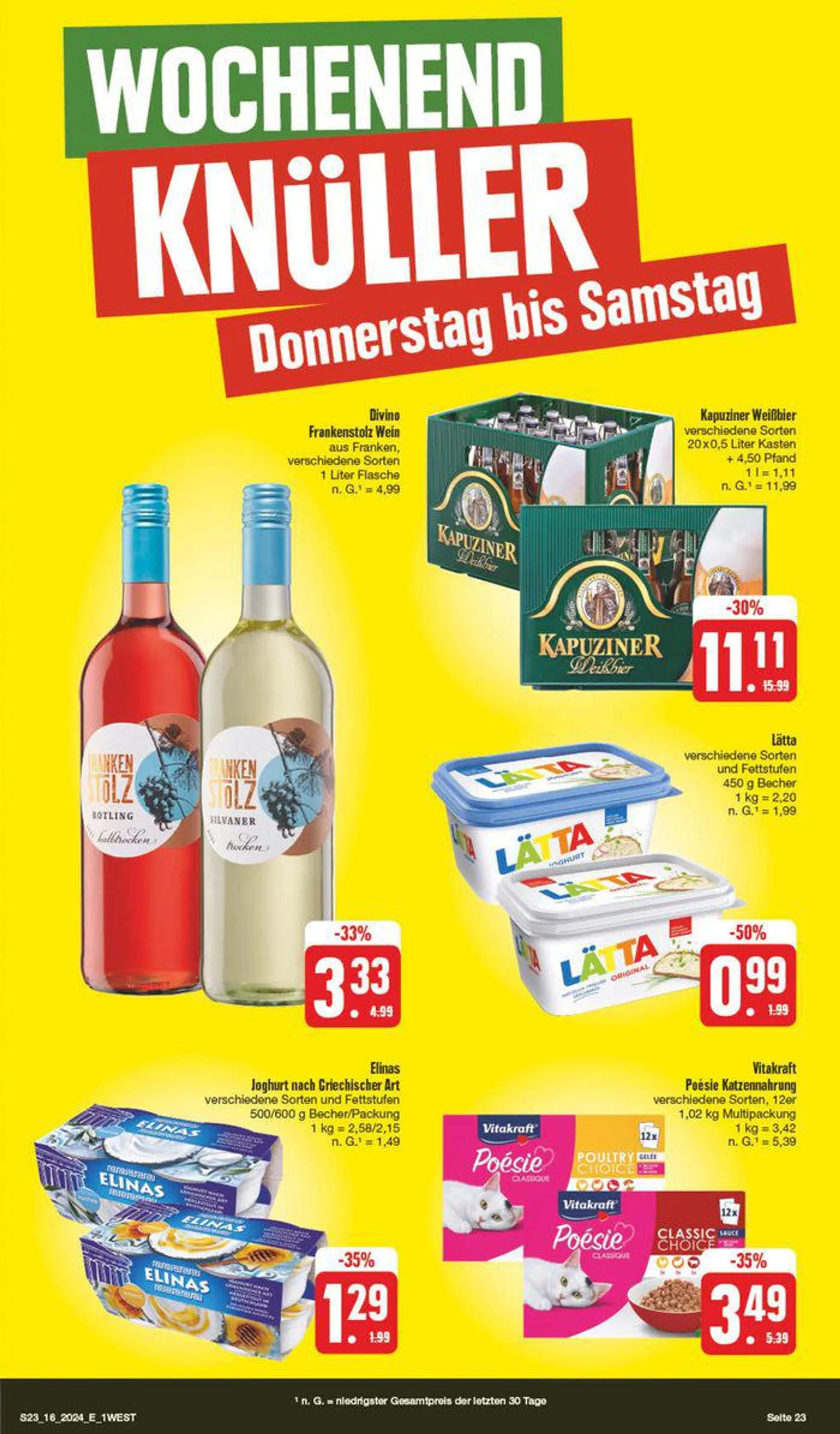 Edeka flugblatt von 14. April bis 20. April 2024 - Prospekt seite 23