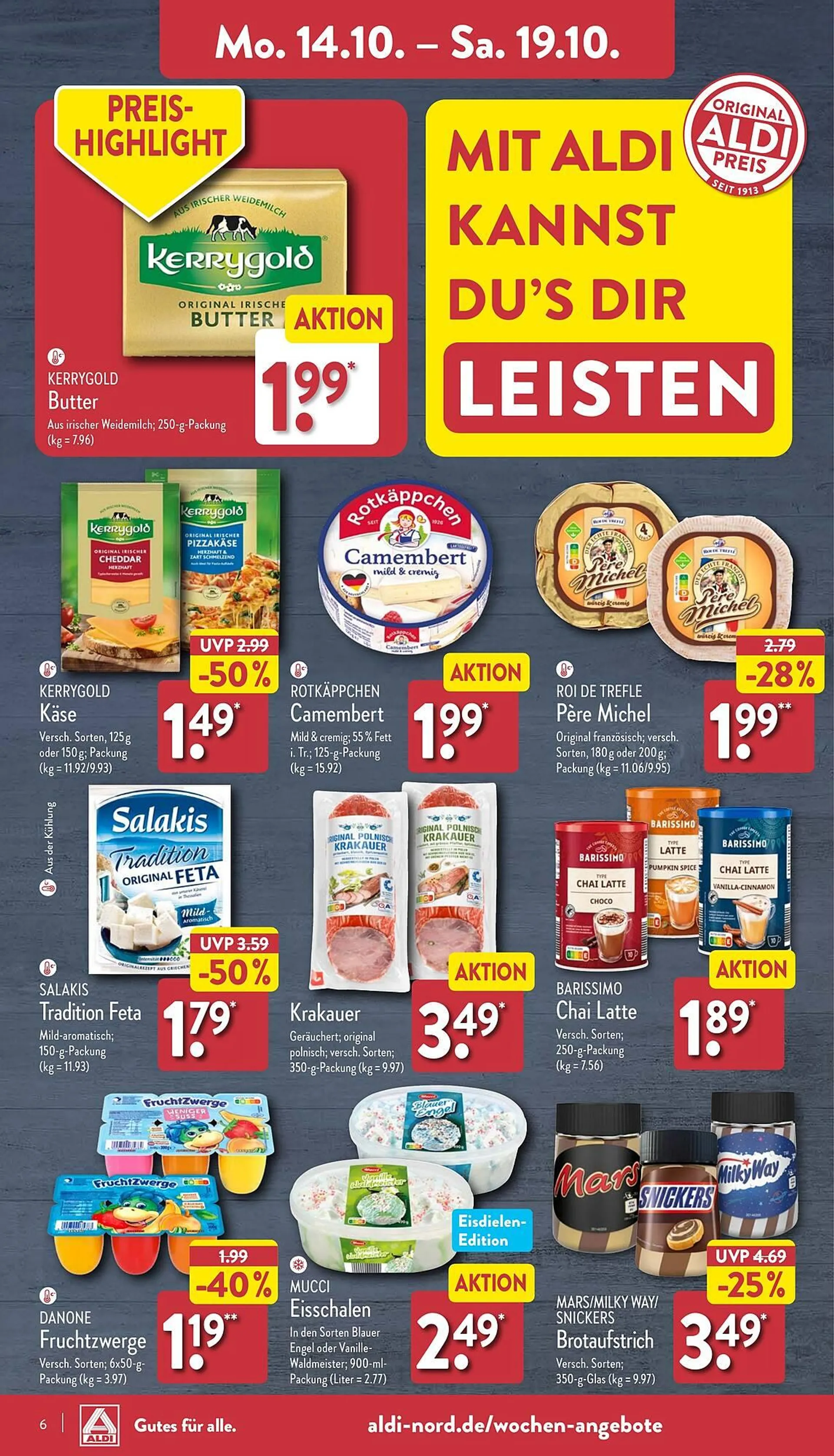 Aldi Nord Prospekt von 14. Oktober bis 19. Oktober 2024 - Prospekt seite 6