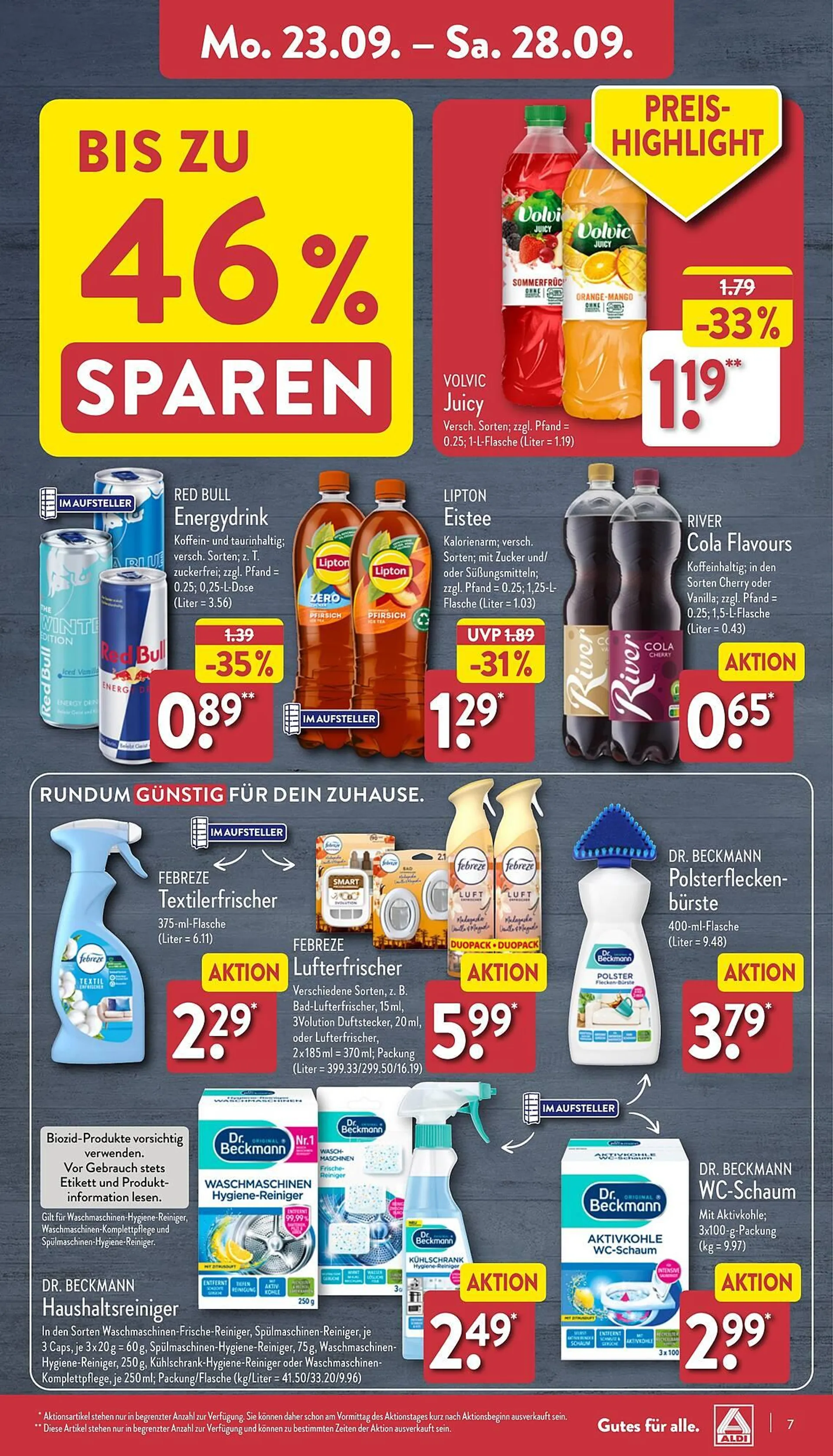 Aldi Nord Prospekt von 23. September bis 28. September 2024 - Prospekt seite 7