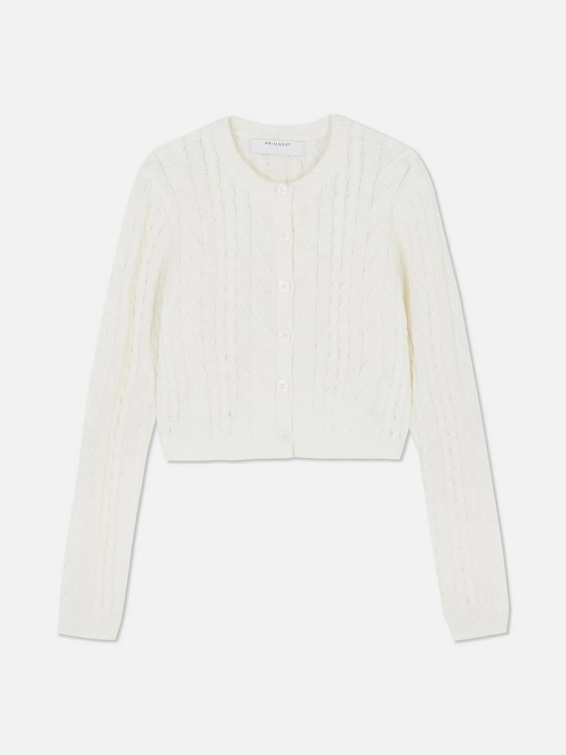 Cardigan mit Zopfmuster