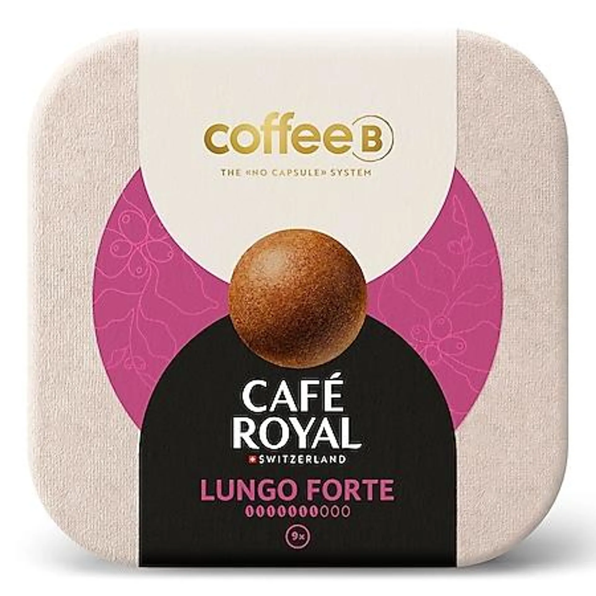 CoffeeB by Café Royal Lungo Forte 9 Coffee Balls, 51 g