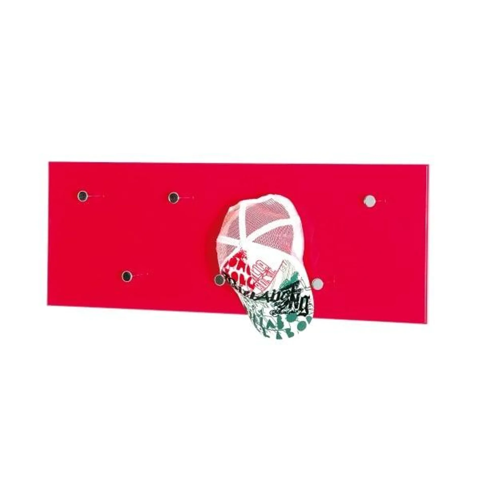 Wandgarderobe Big Eddy Rot 80 x 30 x 5,5 cm